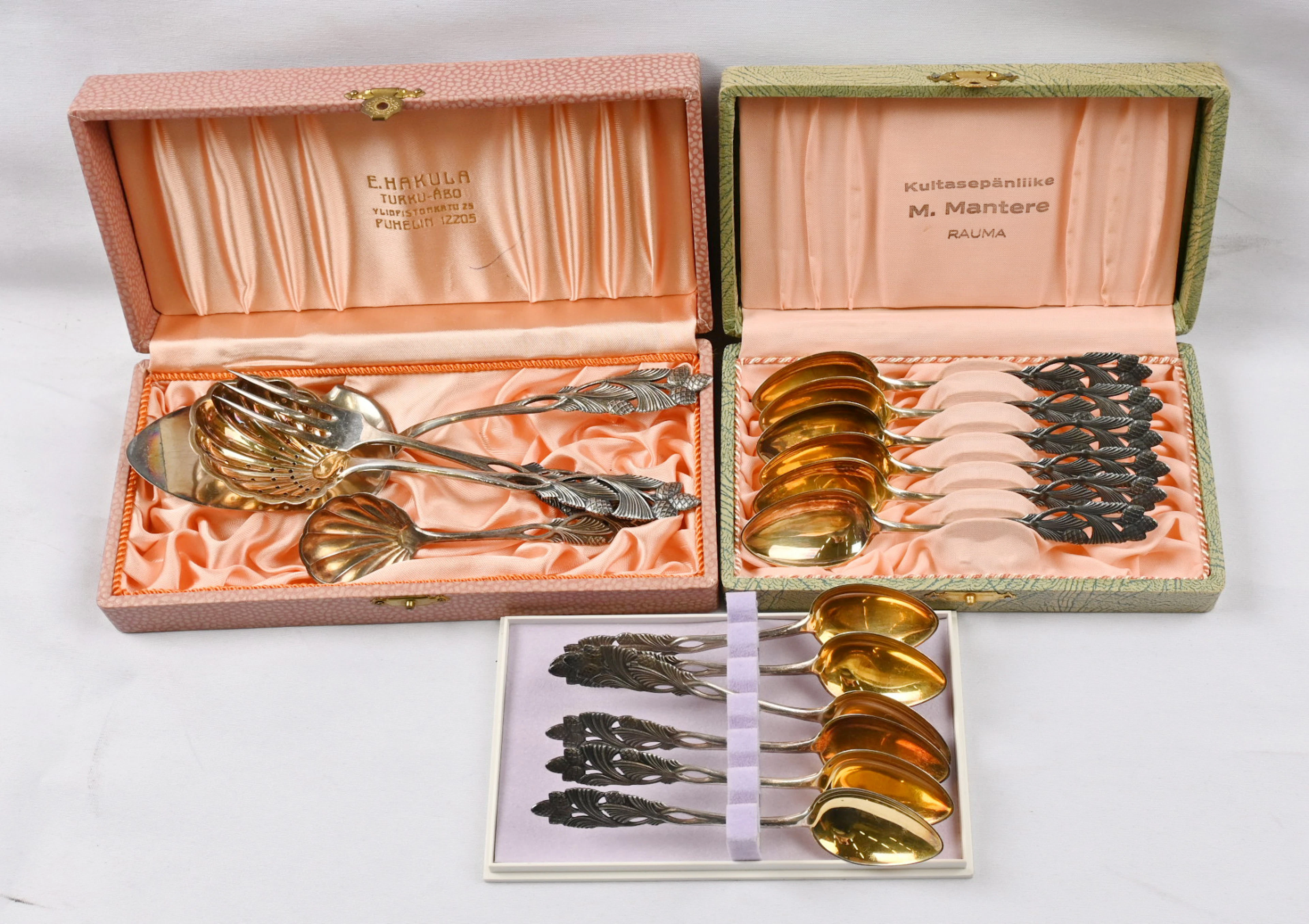 "Käpy" series coffee spoons 10 pieces and additionally four other