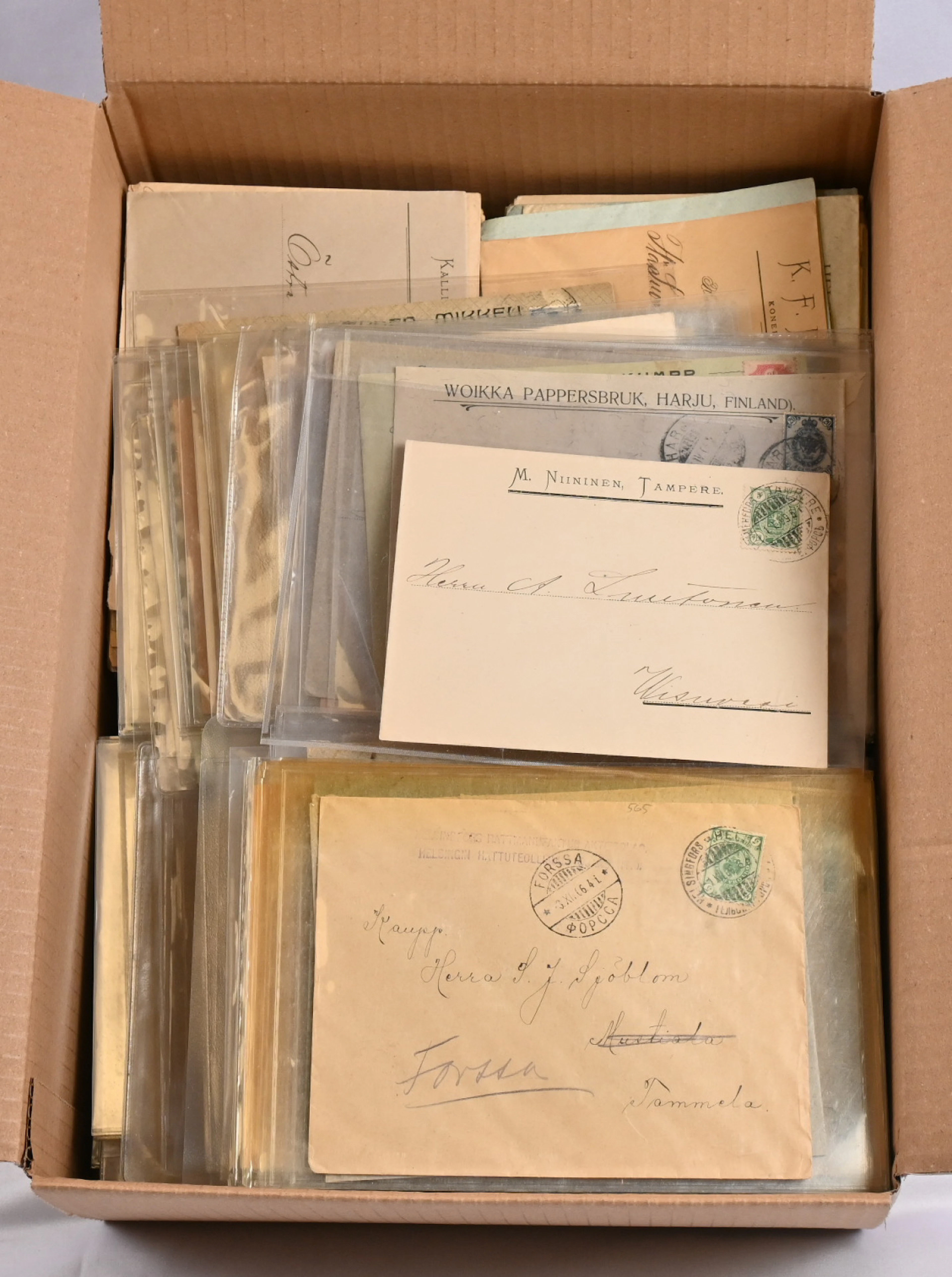 Company covers with stamps of definitive sets from 1899 - 1930 a truly