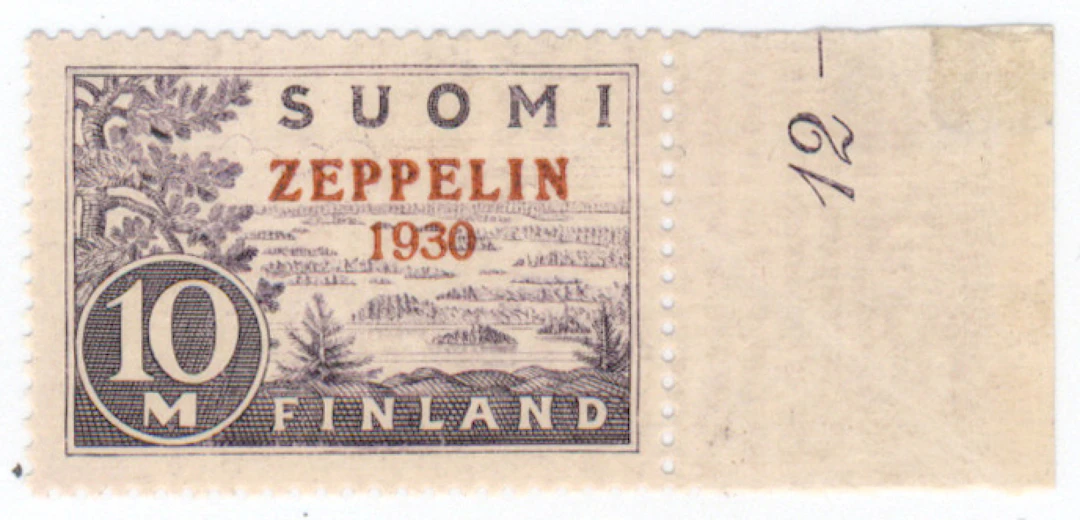 Zeppelin very fine mint ** with sheet margin.