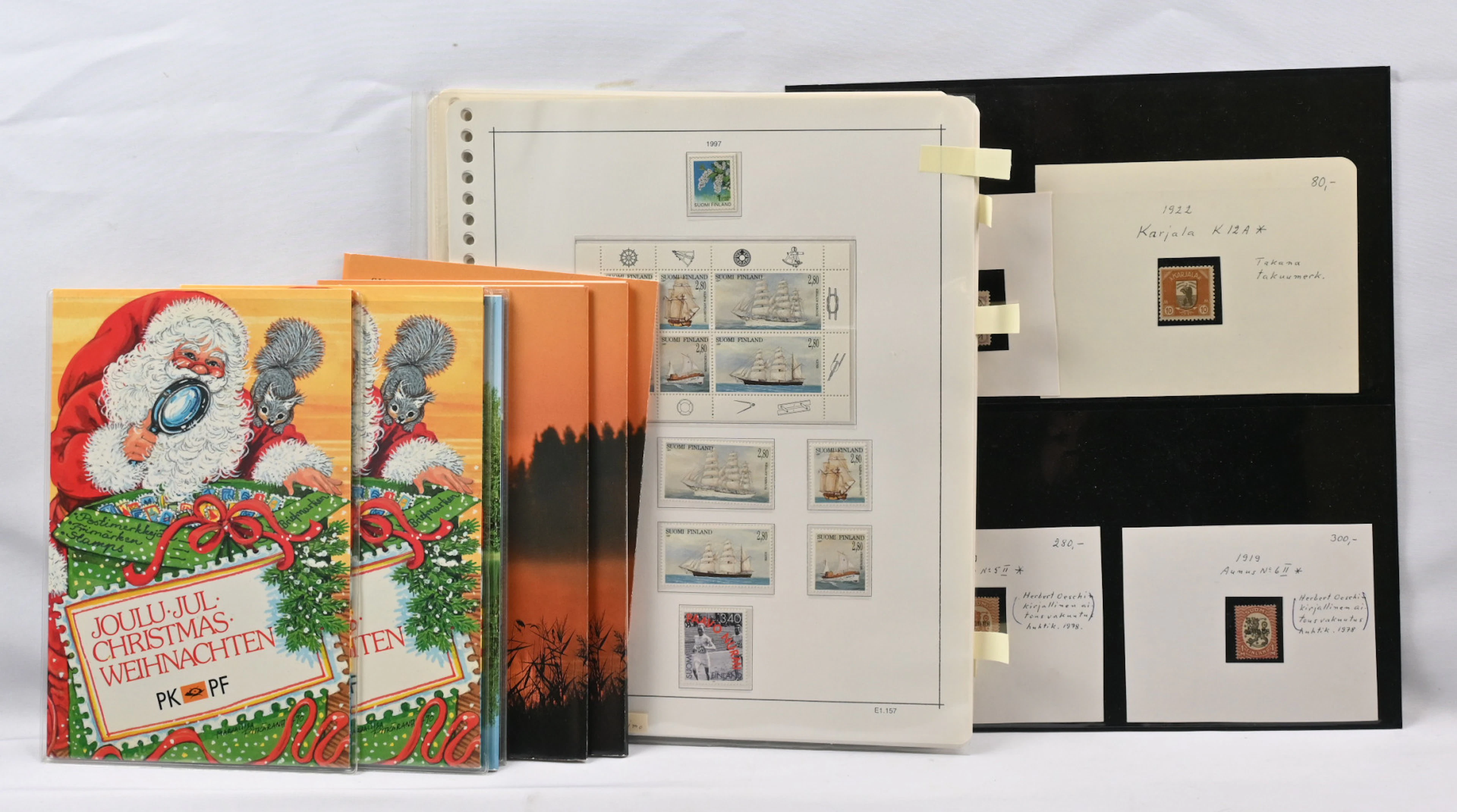 Starting from 1882 small selection, including eg. issue 1882 1 markka