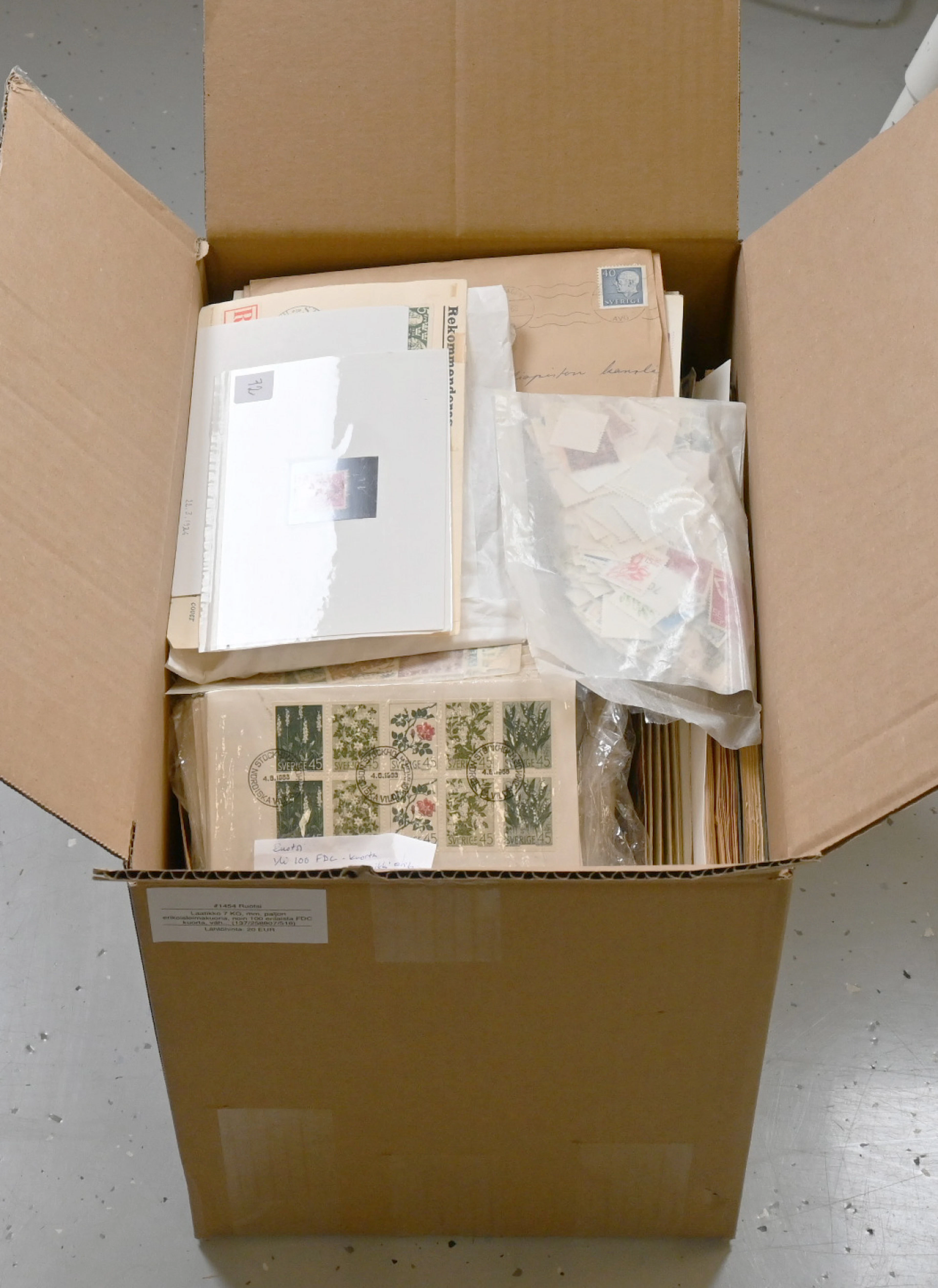 Box 7 KG, including eg. plenty of special postmark covers, approximately