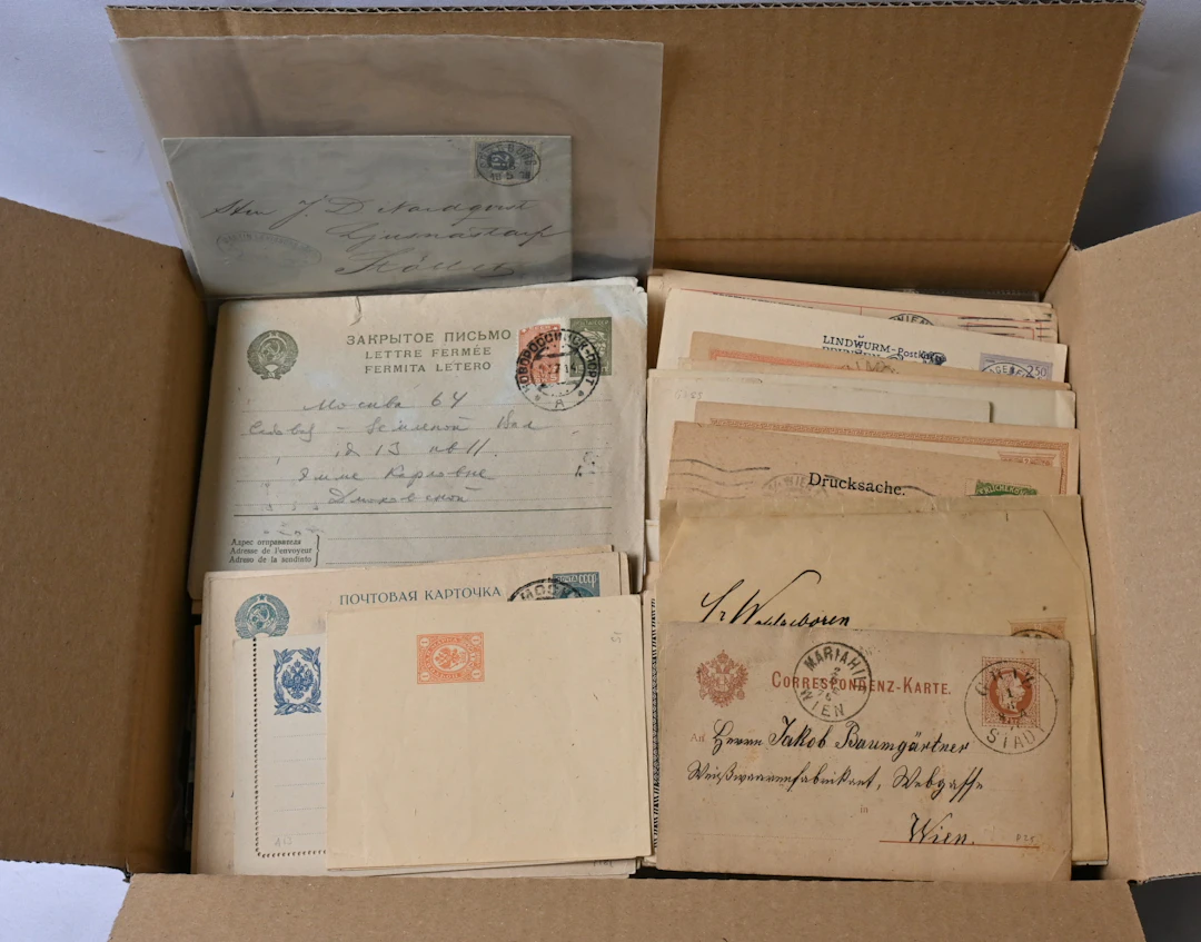 Interesting selection of postal items from different countries in