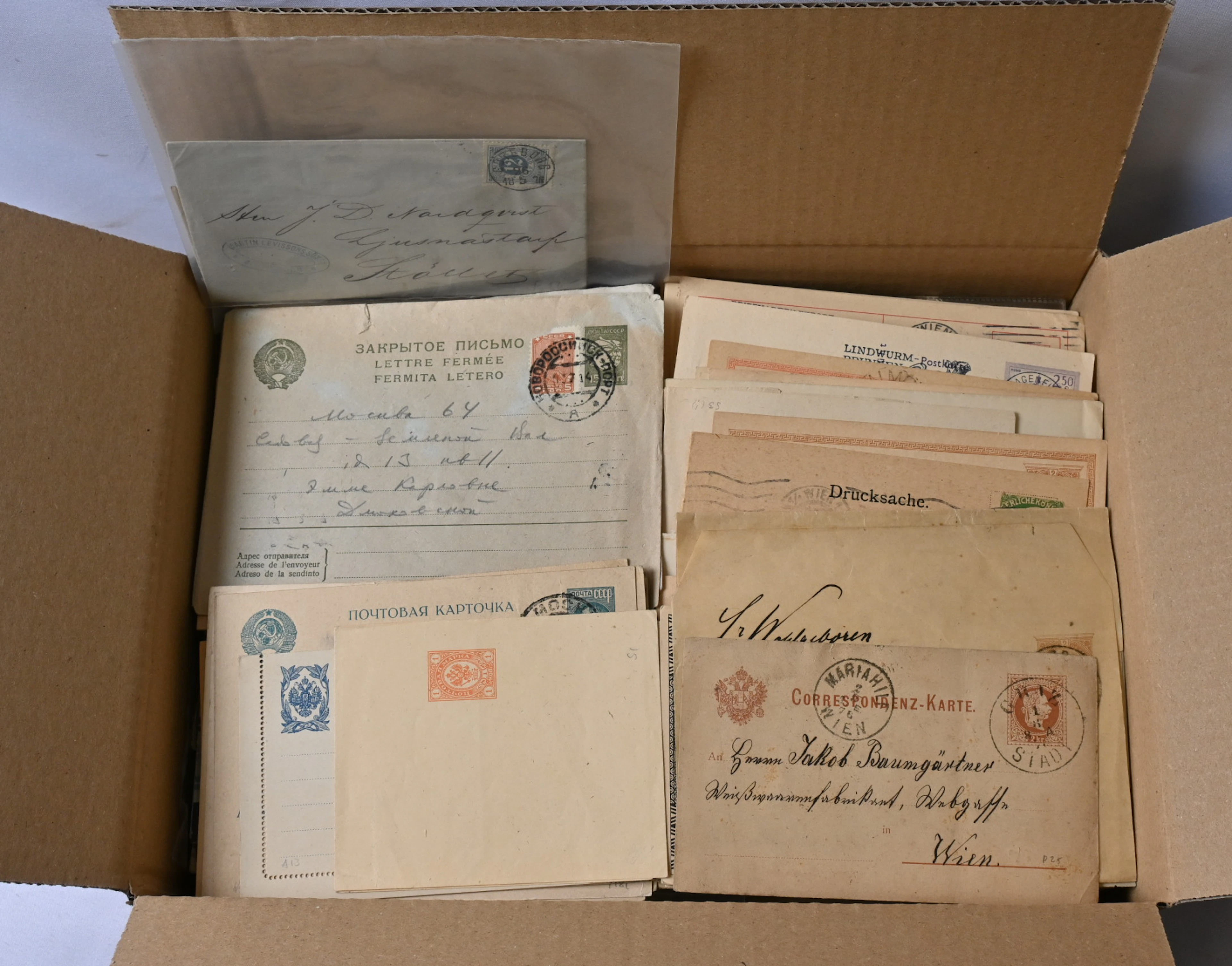 Interesting selection of postal items from different countries in