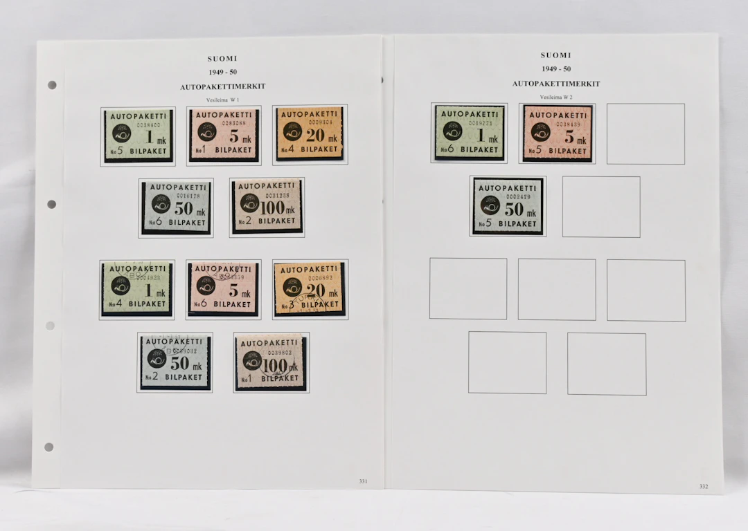 1949 - 1981 fine material on pages.