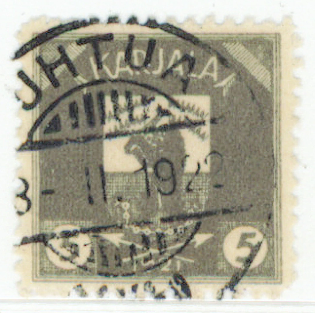 5 penni very fine used Uhtua 1922