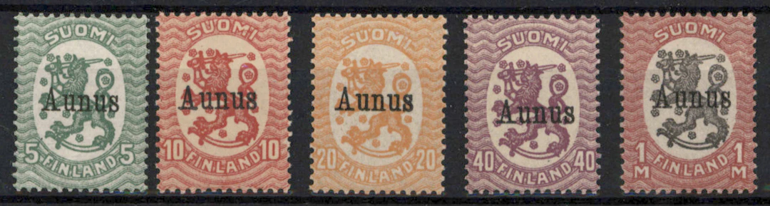 5 penni - 40 penni very fine mint ** stamps and 1 markka mint *