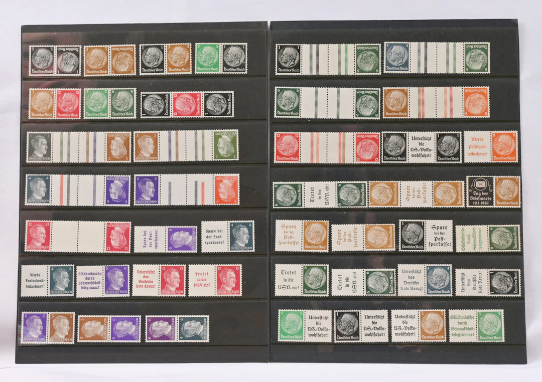 1934 - 1941 fine selection of almost 80 booklet pairs on a four stockpages.