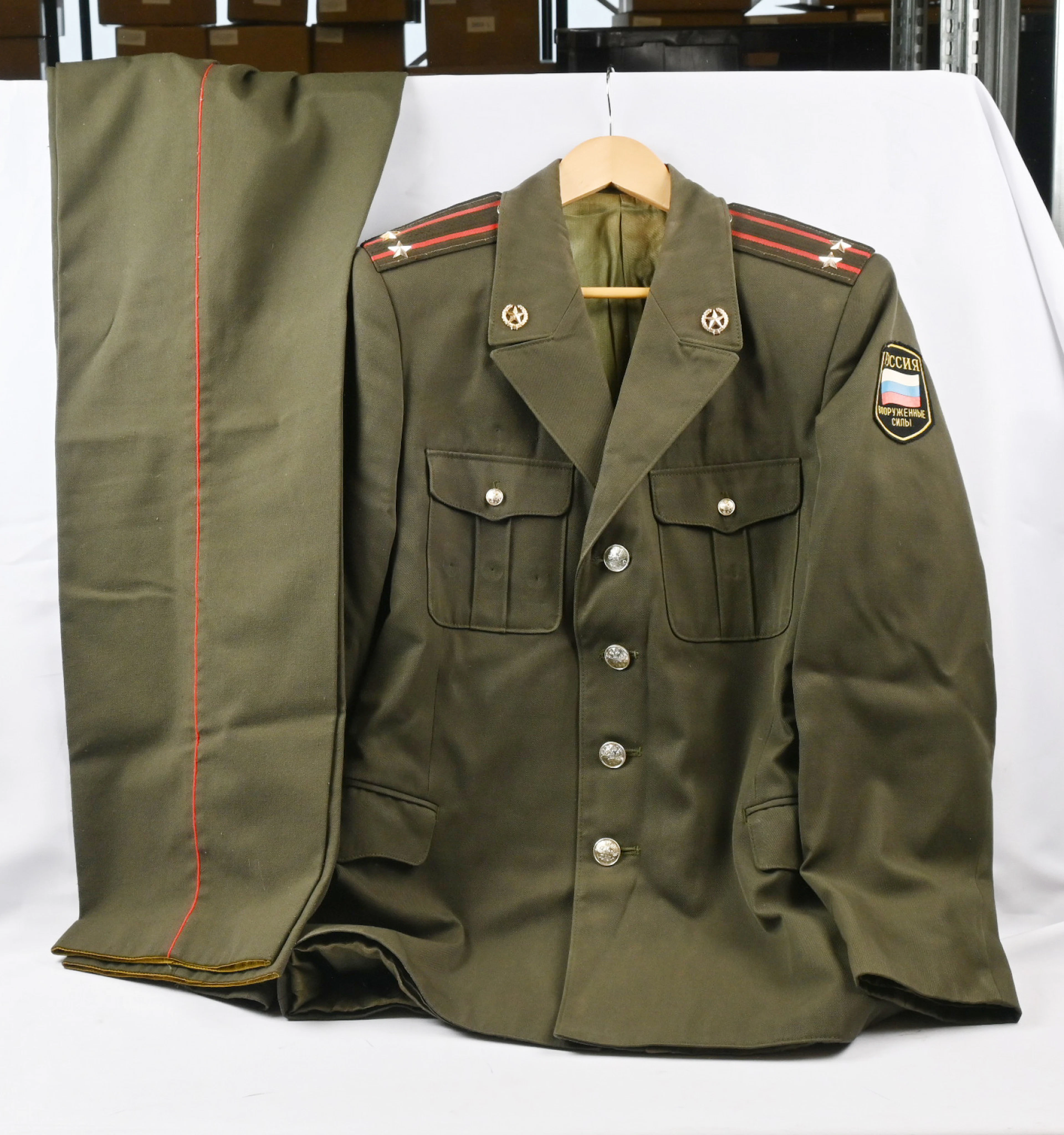 Selection of Soviet Union as well as Russian era military jackets