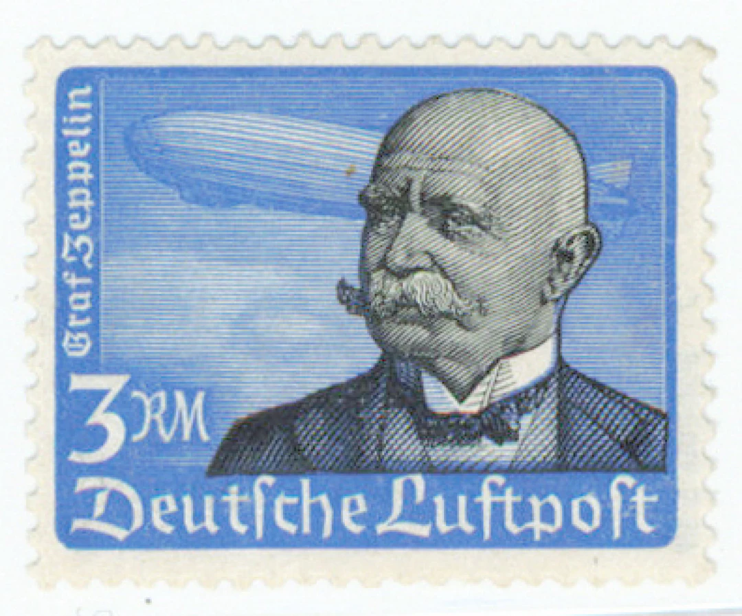 1934 Airmail stamps 3 M Mi 539y, very fine mint ** stamp with horizontal