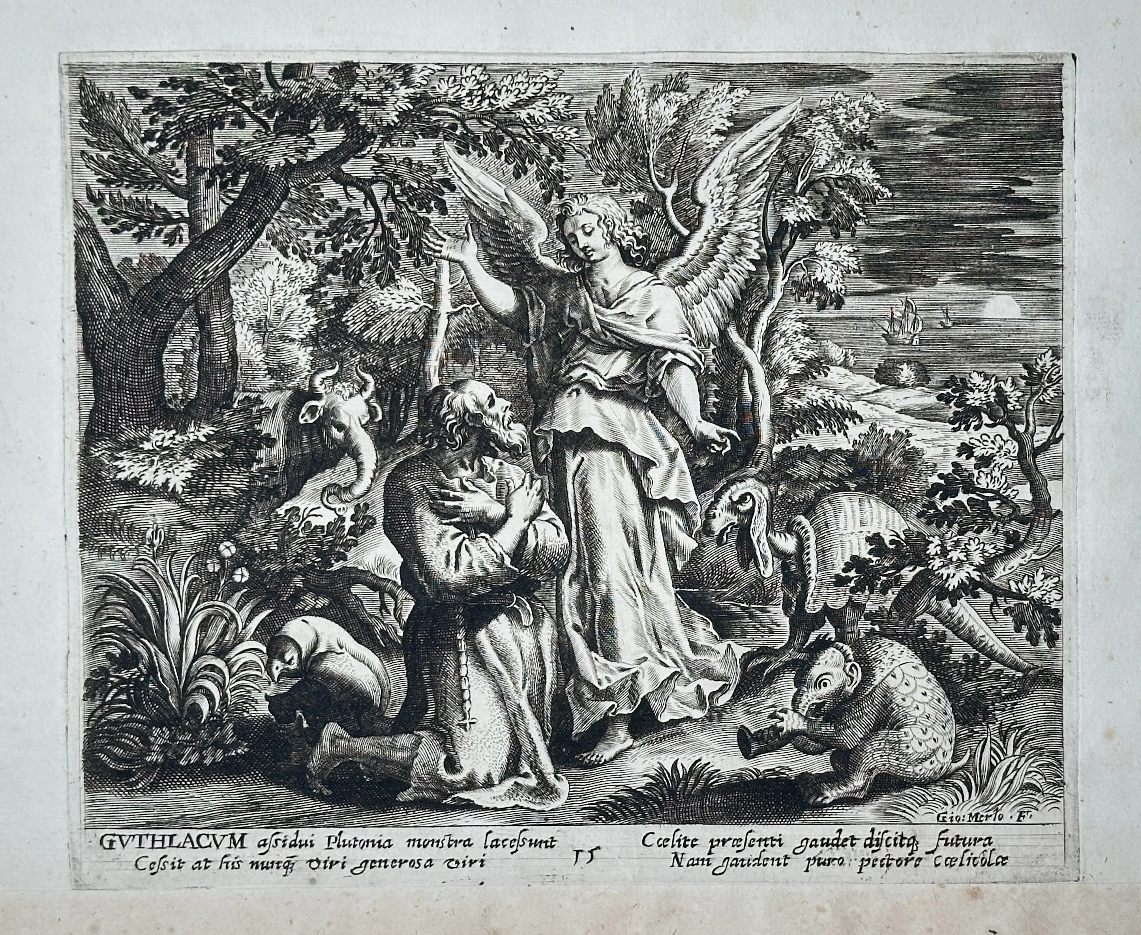 Jan van der Straet (1523–1605) – Saint Guthlac in the Wilderness (Guthlacum)
