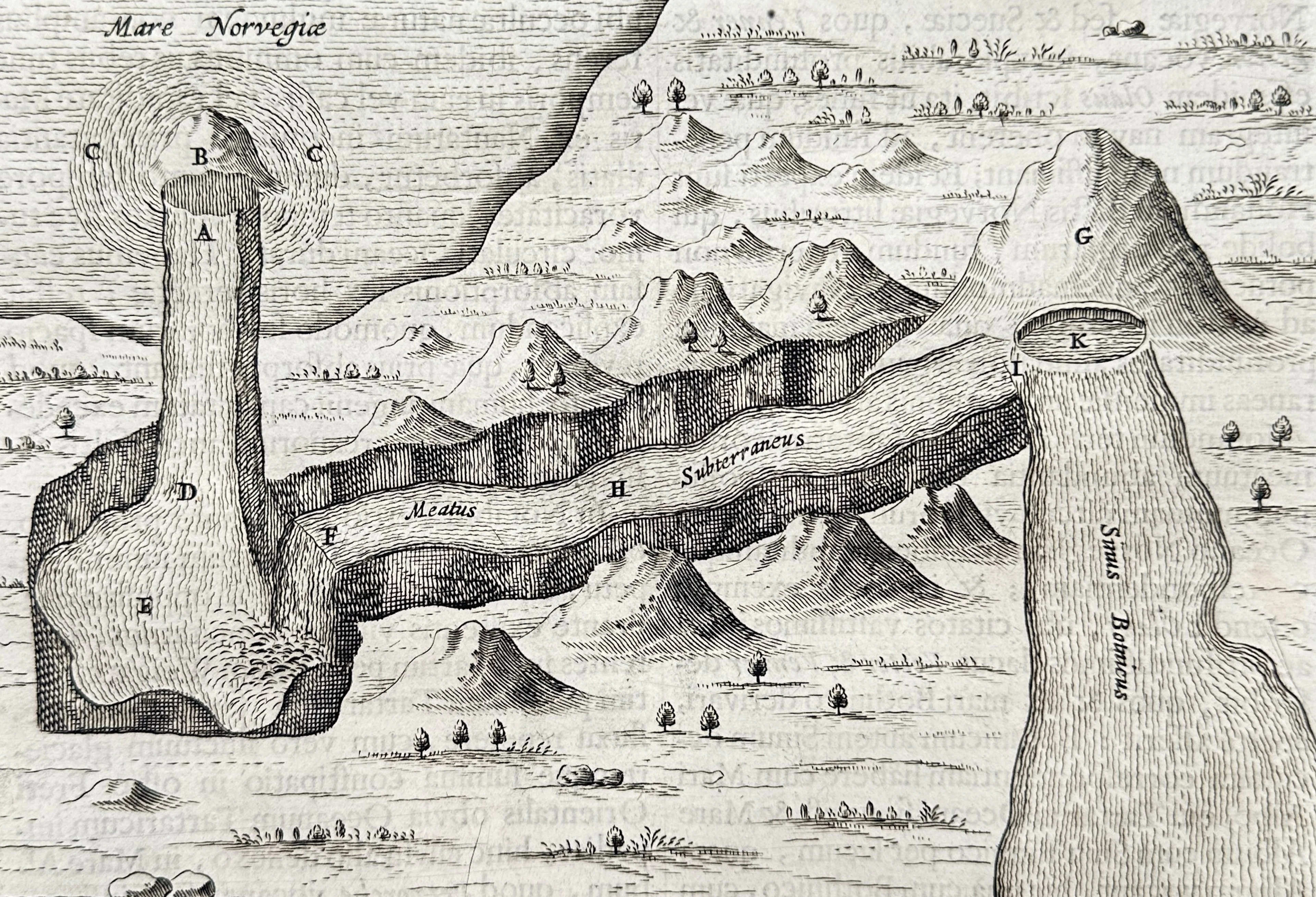 Athanasius Kircher (1602–1680) – View of the Maelstrom and Subterranean