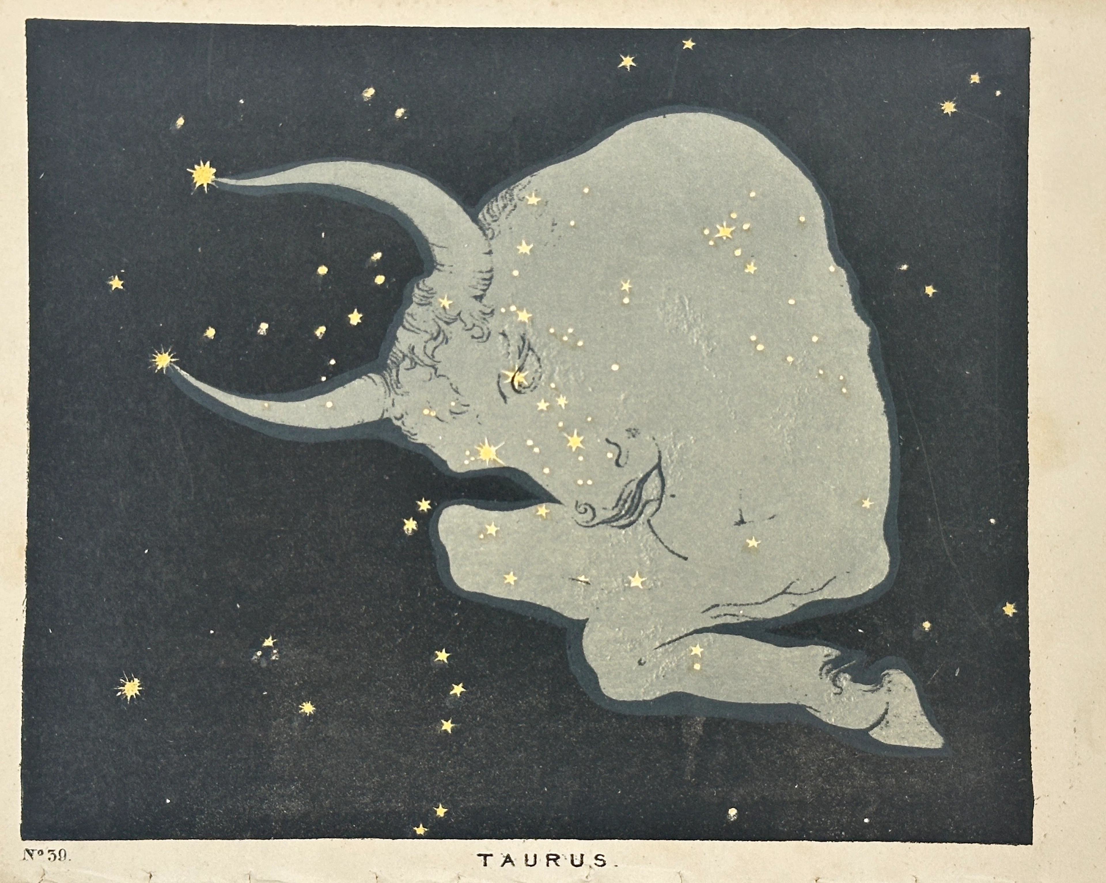 Charles Blunt (1803–1878) – Taurus (Constellation Study) – Hand-Coloured