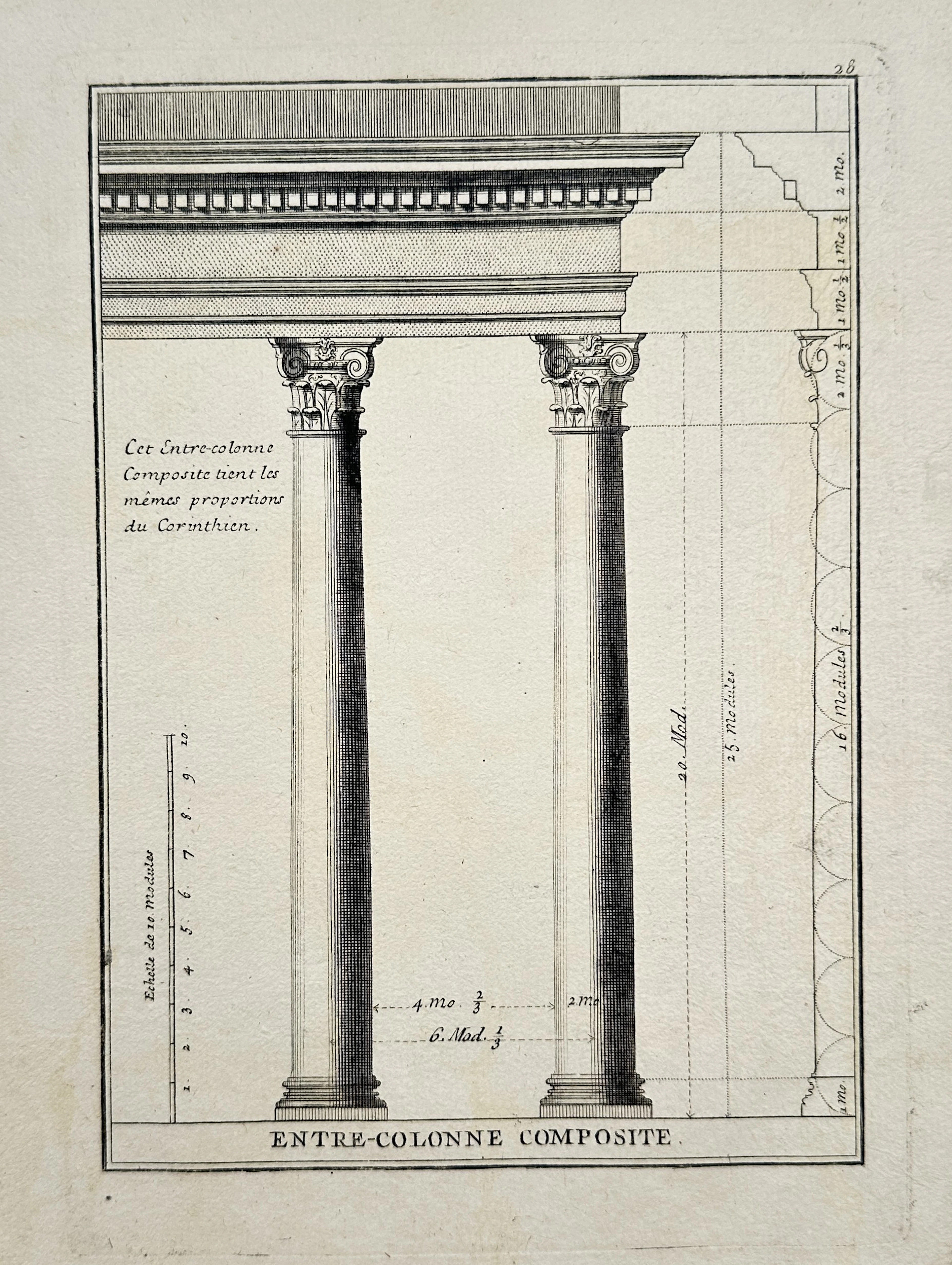 Giacomo Barozzi da Vignola (1507–1573), after – Composite Intercolumniation