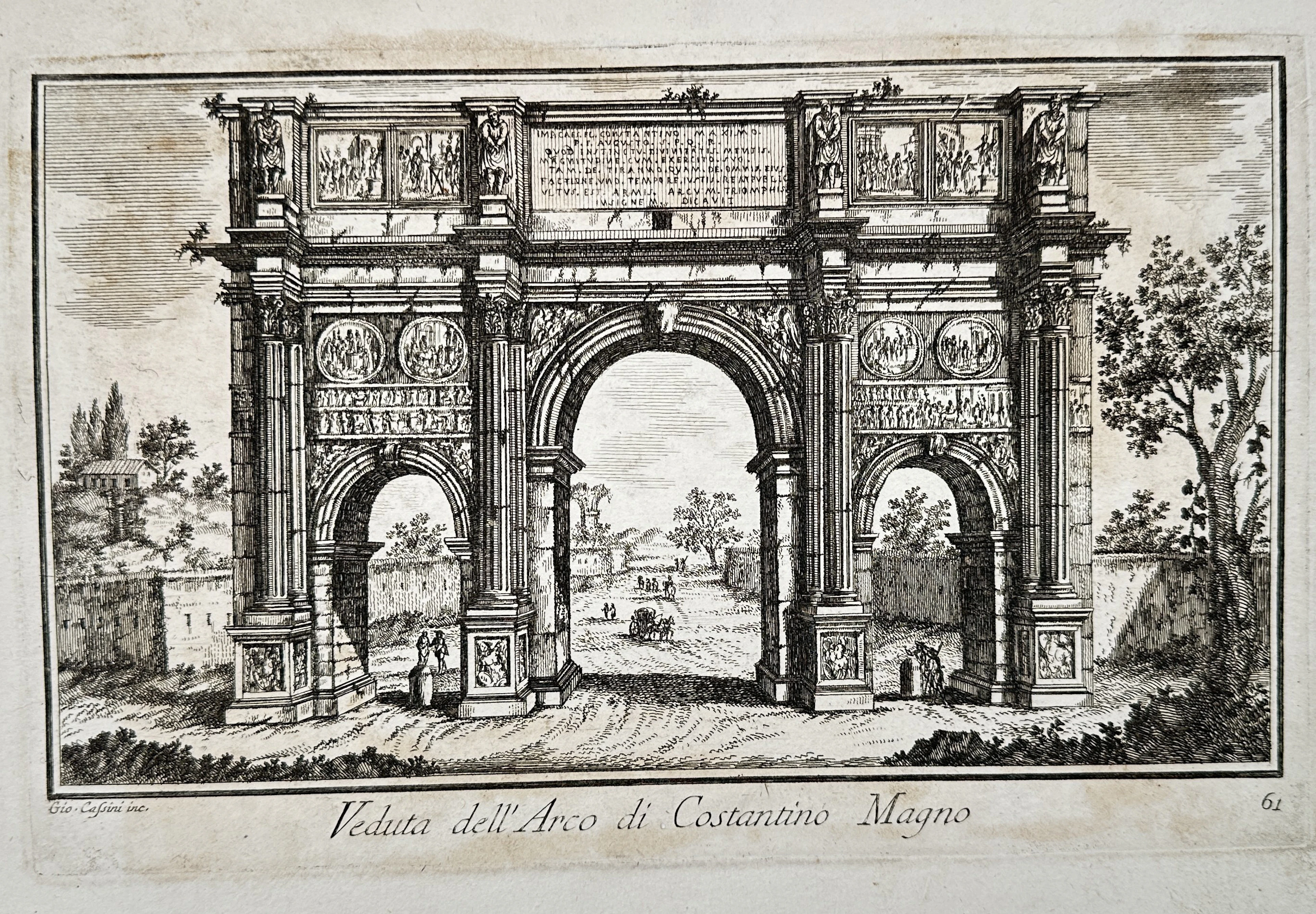 Giovanni Domenico Cassini (1625–1712) - View of the Arch of Constantine