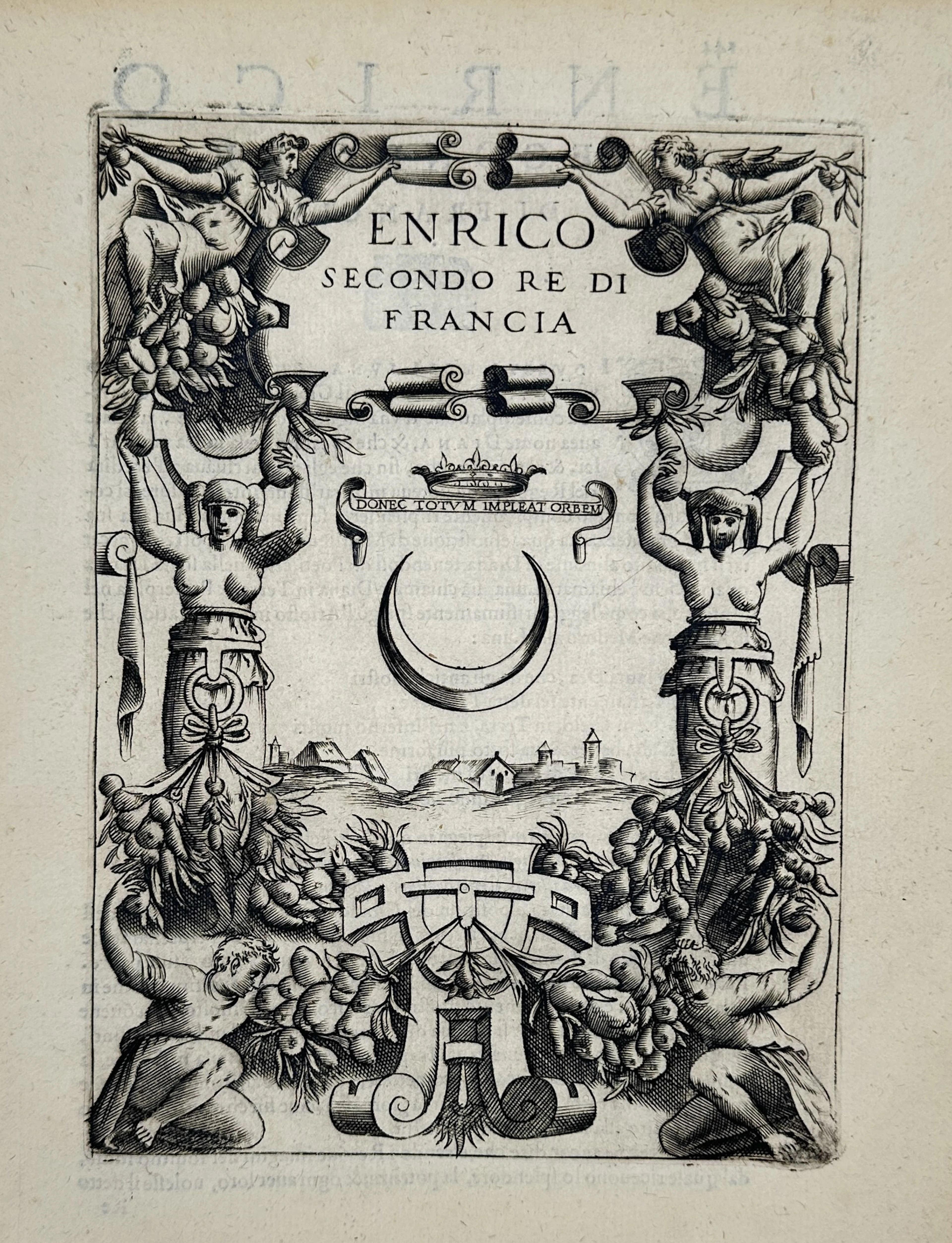 Girolamo Ruscelli (c. 1500-1566) – Title page of Imprese illustri