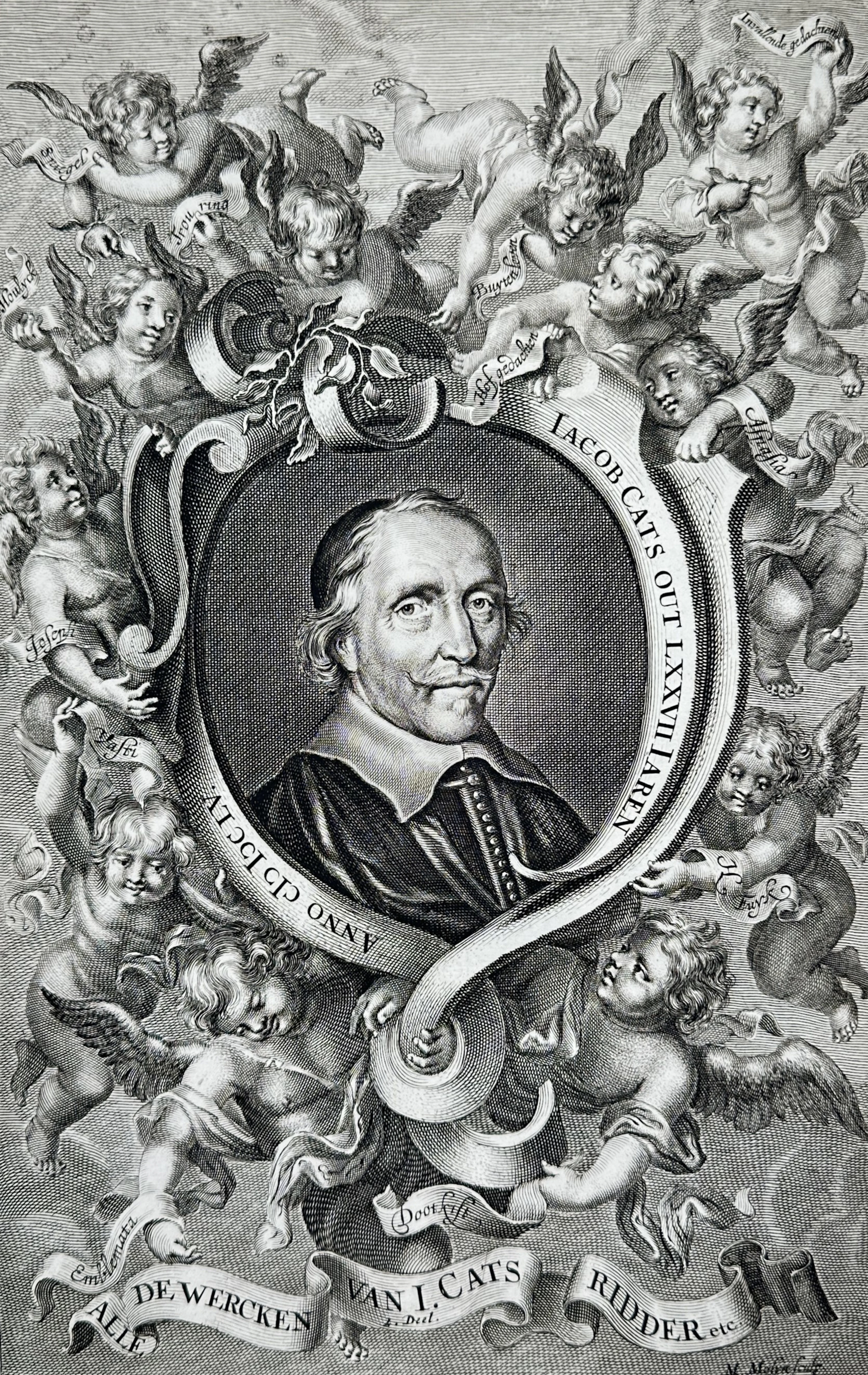 Jacob Cats (1577-1660) – Portrait of Jacob Cats at the age of seventy-seven