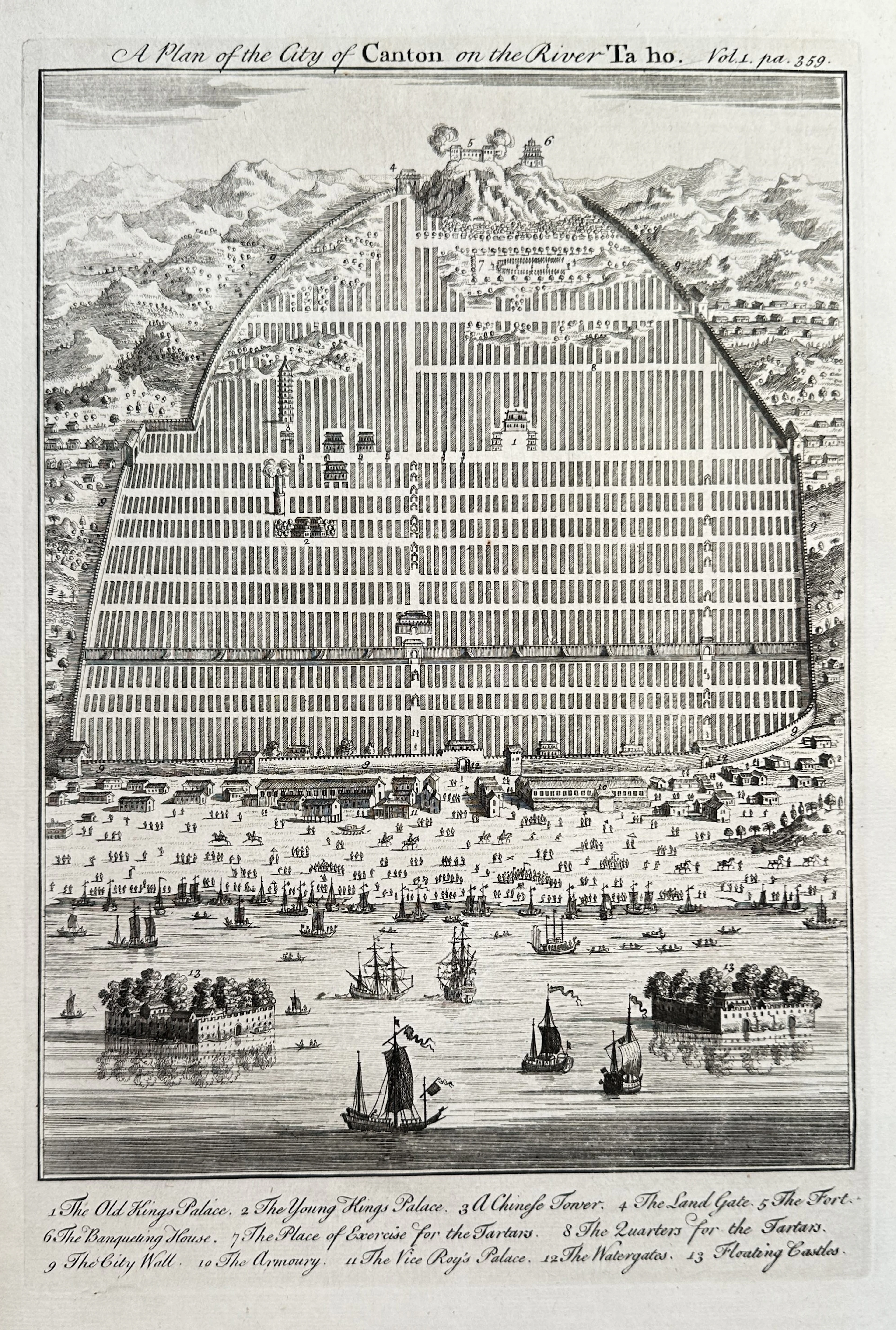 Emanuel Bowen (1693/4–1767) – A Plan of the City of Canton on the