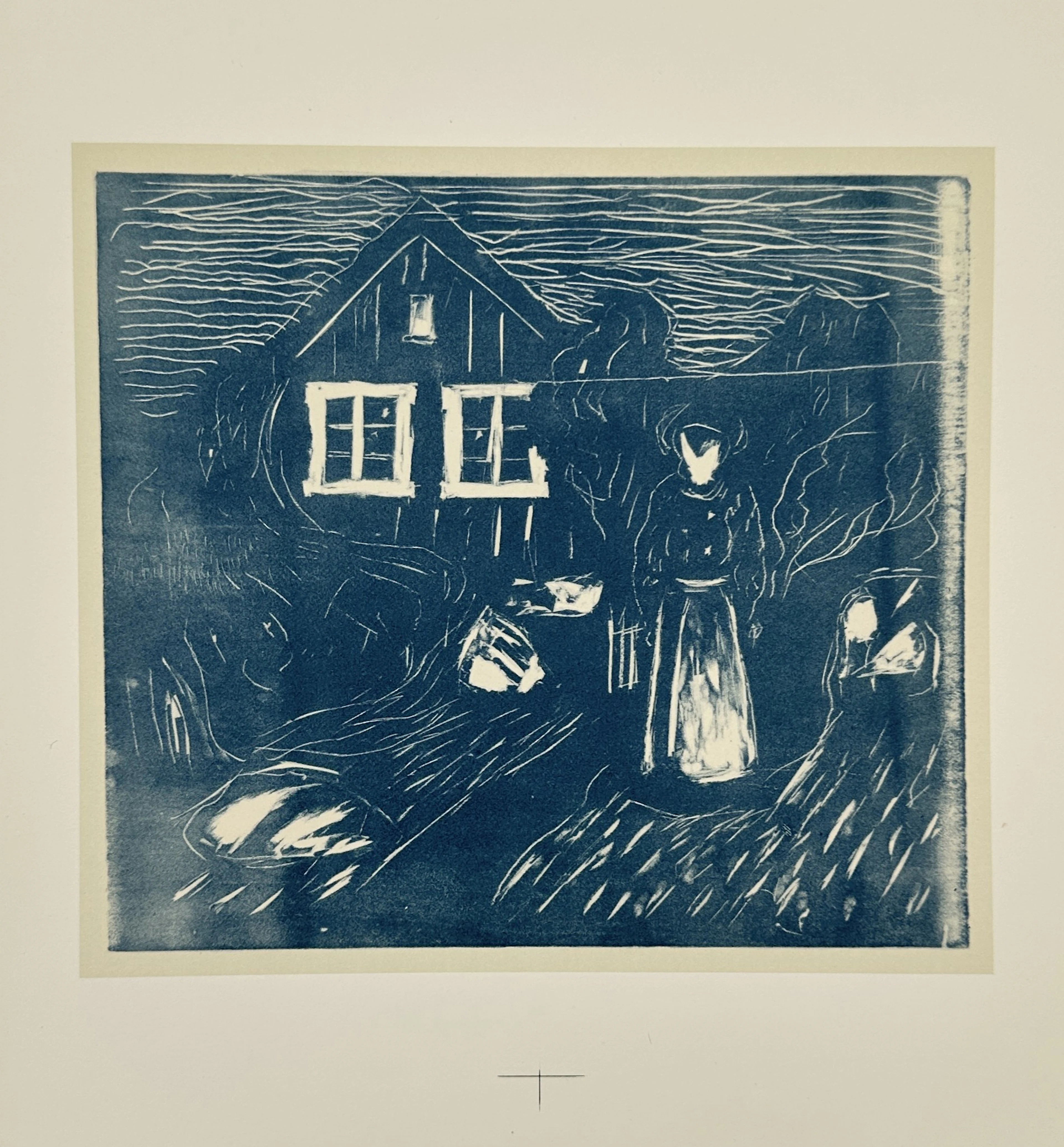 Edvard Munch (1863–1944) – Moonlight (Måneskinn) – Color Woodcut (20th Century)