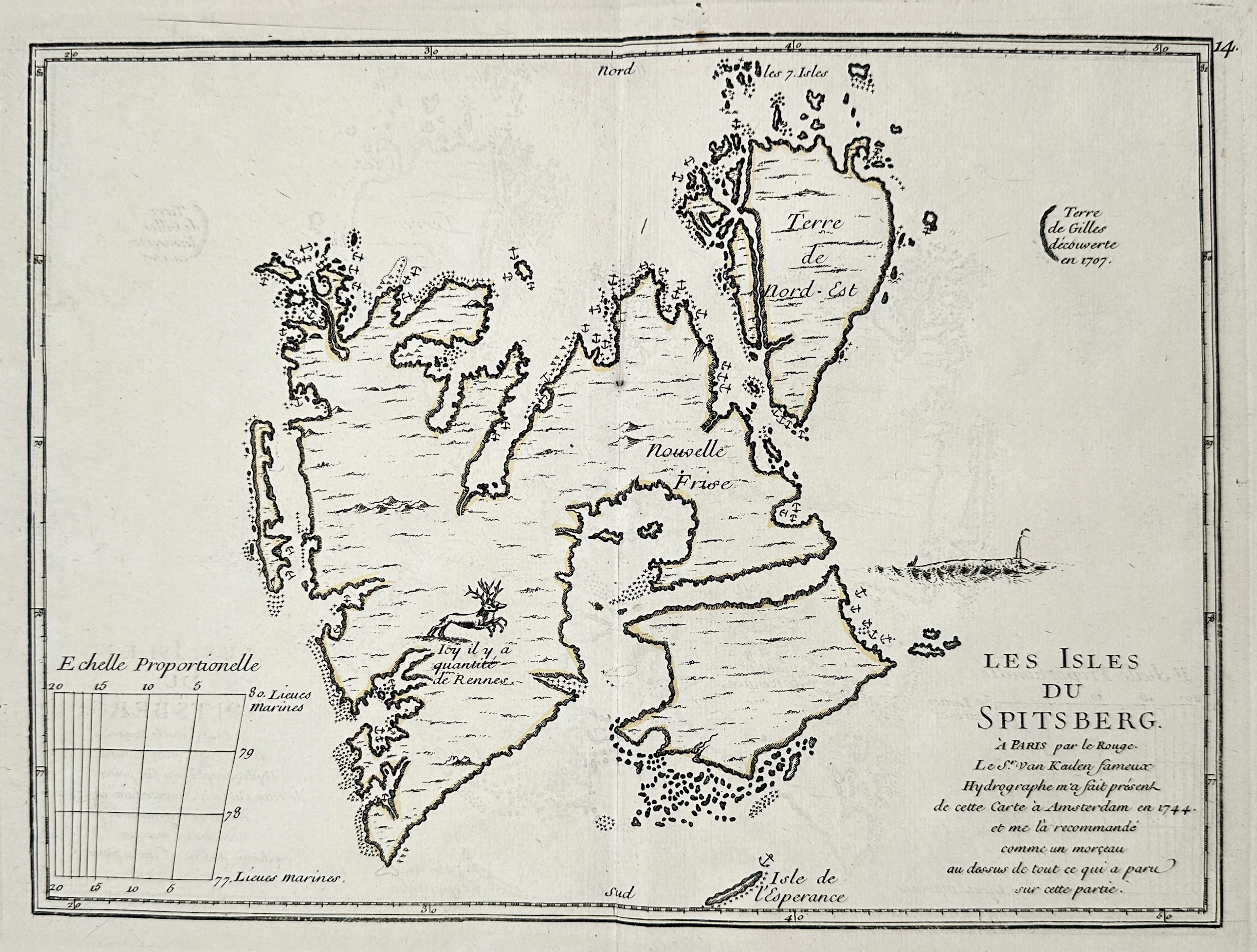 Georges-Louis Le Rouge (active 1740–1780) – Map of the Isles of Spitzberg