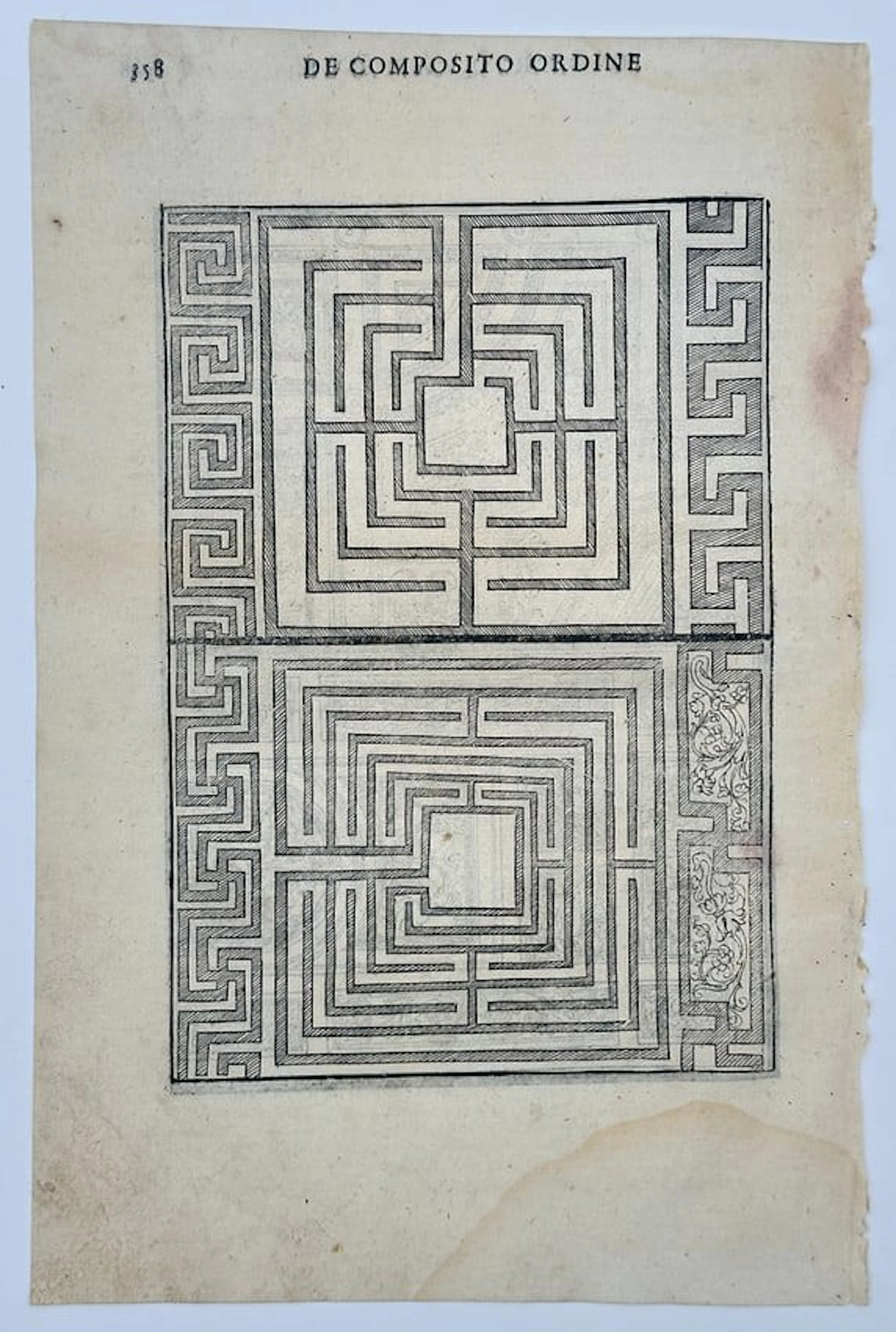Sebastiano Serlio (1475–1554) – Design Studies for Ornamental Ceiling/Wall