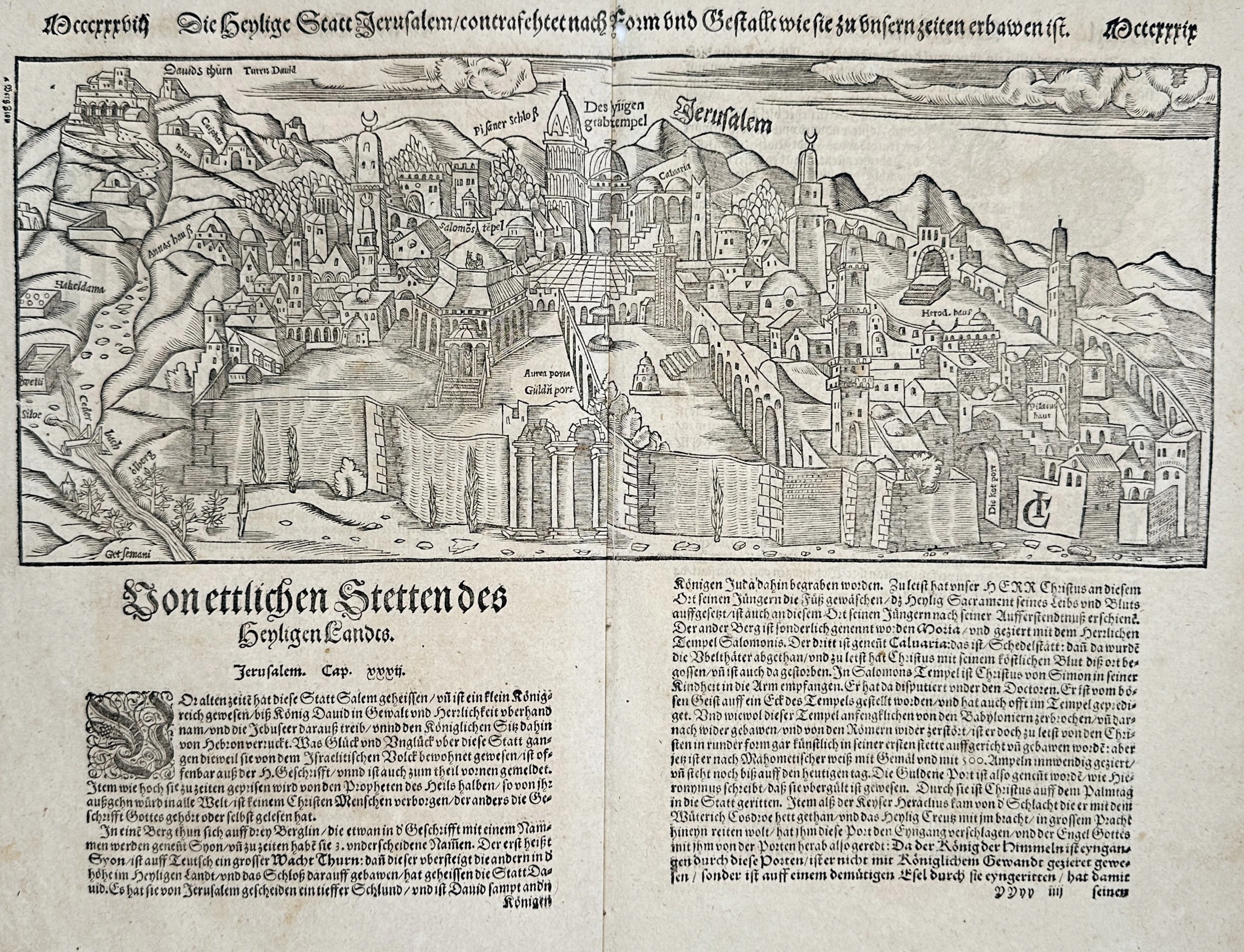 Sebastian Munster (1488–1552) – The Fortress of Gyula in Hungary –