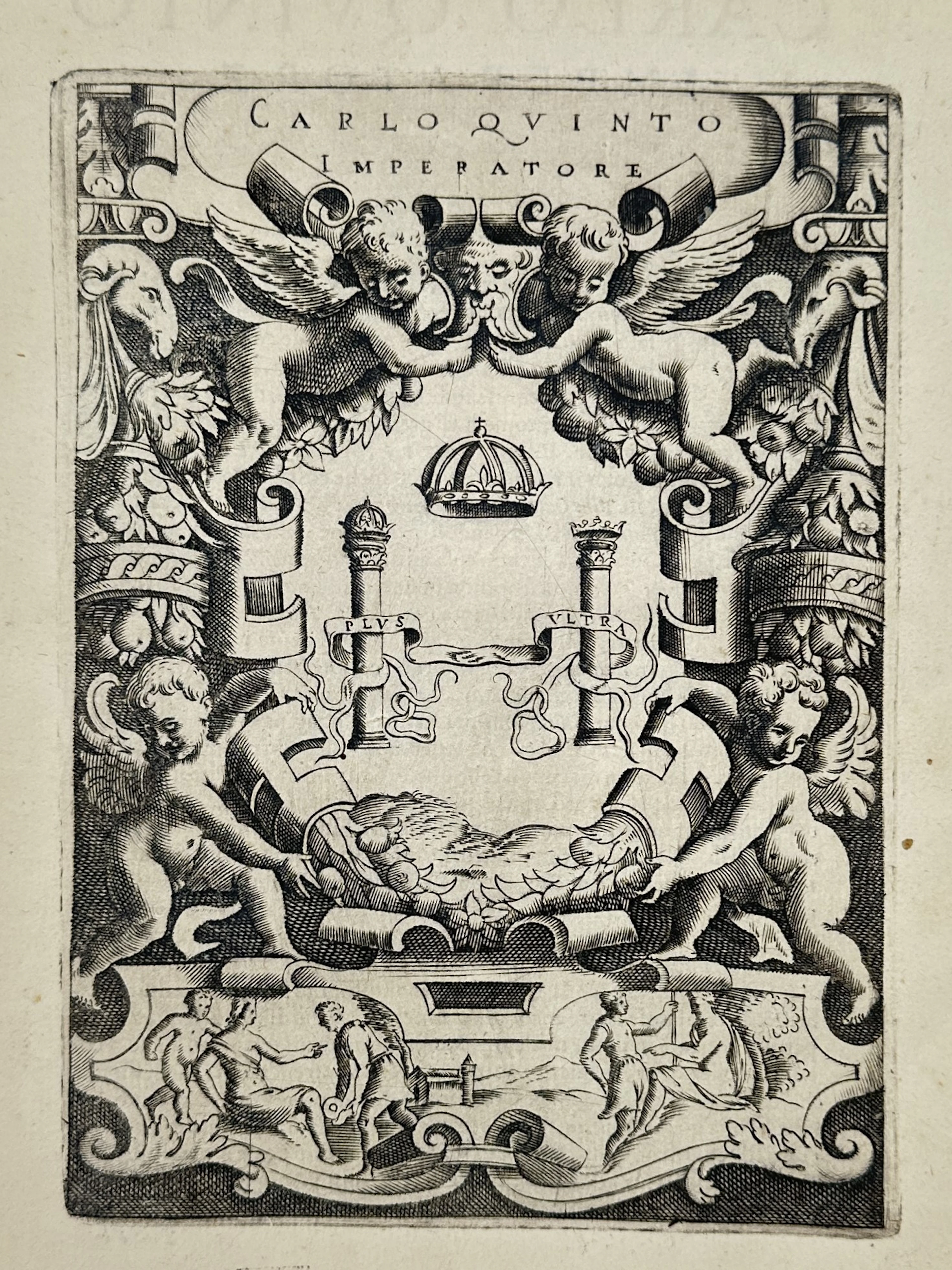 Girolamo Ruscelli (c. 1500-1566) – Title page featuring Charles V