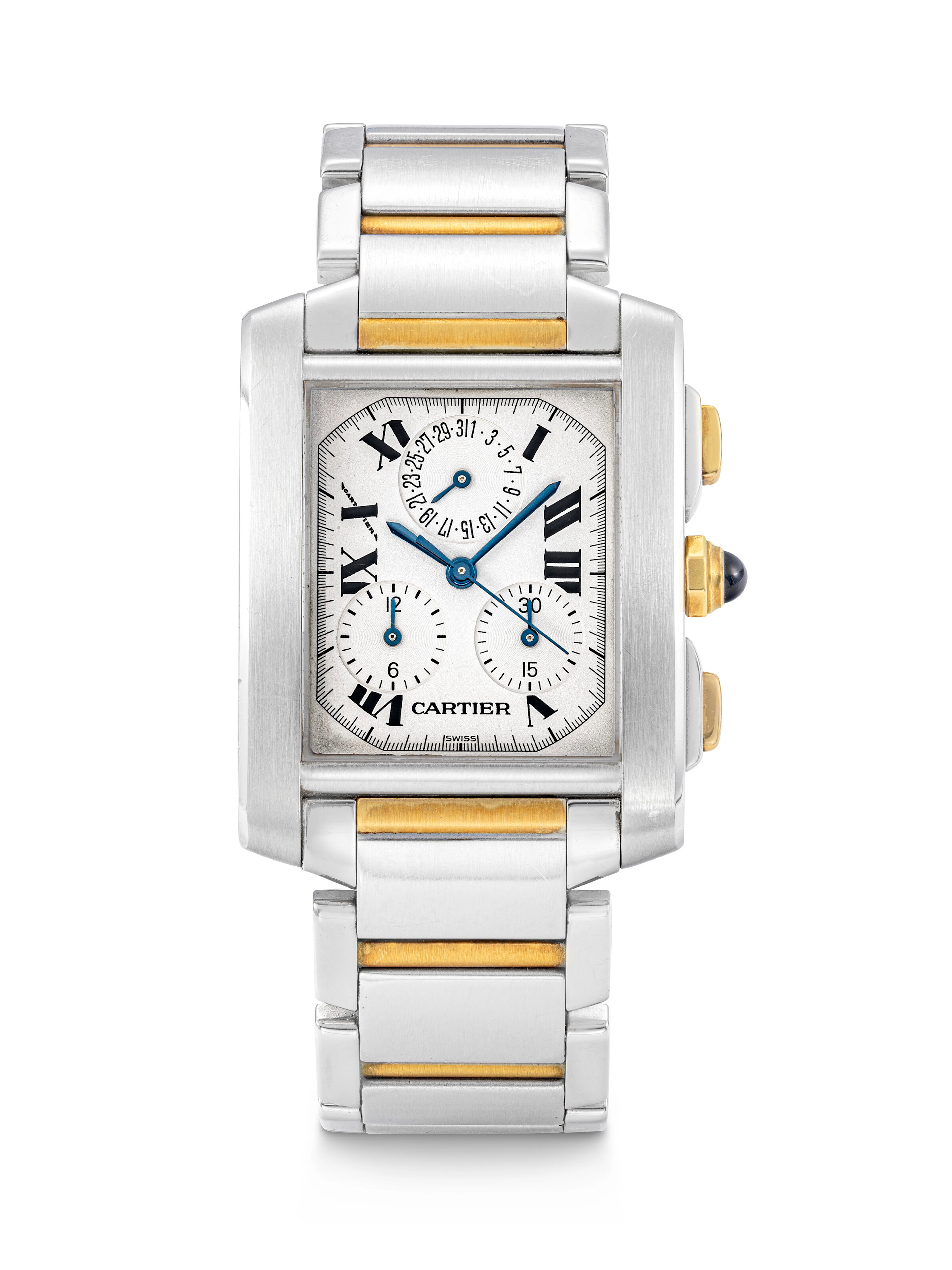 Cartier, Tank Française Chronograph Wristwatch, Ref. 2303