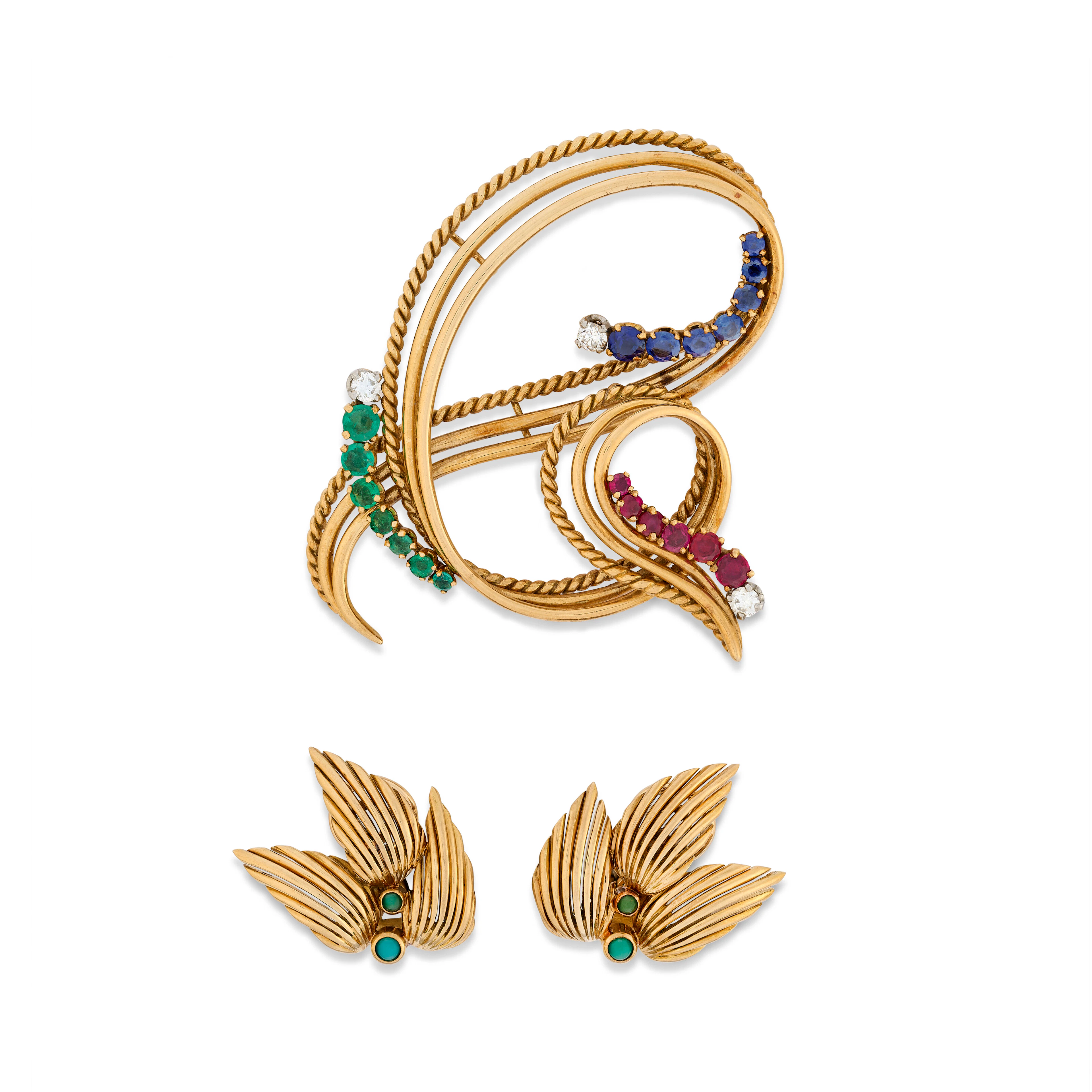 Louis Rigollet Group of Multi-Gem Jewellery