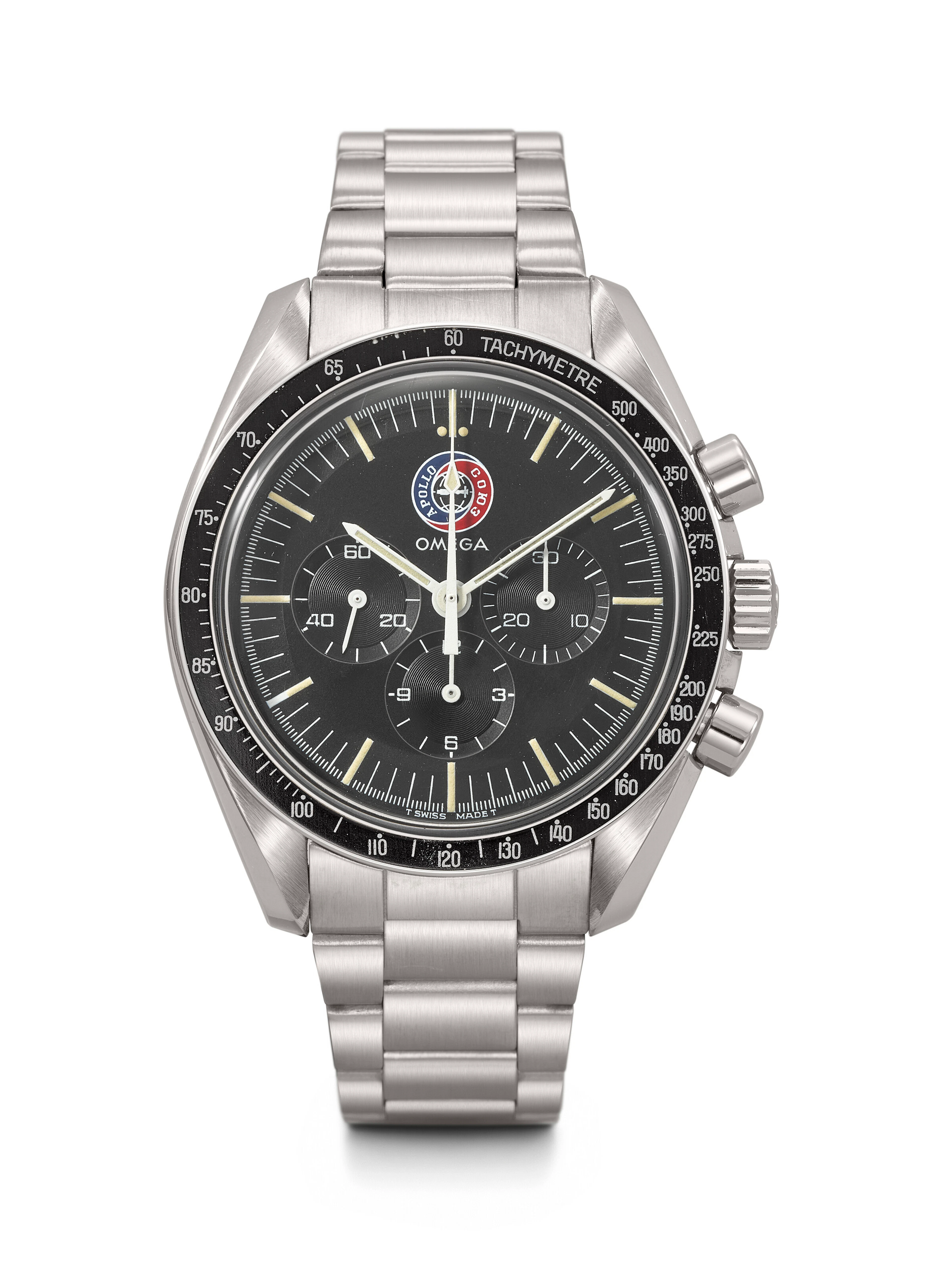 Omega. An Attractive Stainless Steel Limited Edition Chronograph Wristwatch