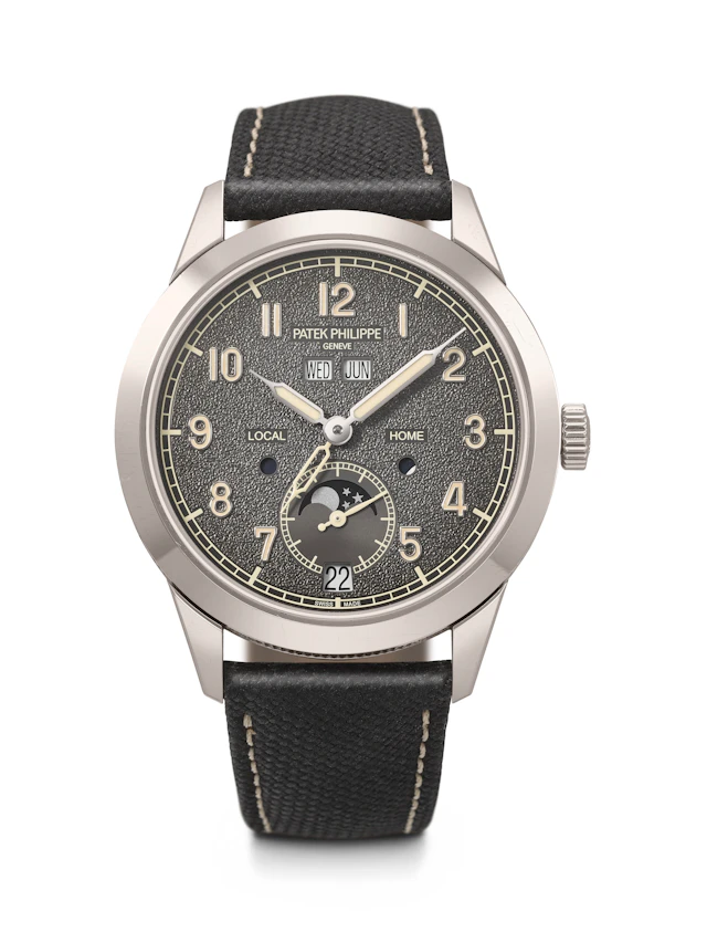 Patek Philippe. An Attractive 18K White Gold Automatic Annual Calendar