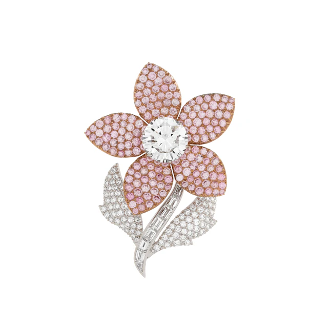 Graff Diamond and Coloured Diamond 'En Tremblant' Flower Brooch