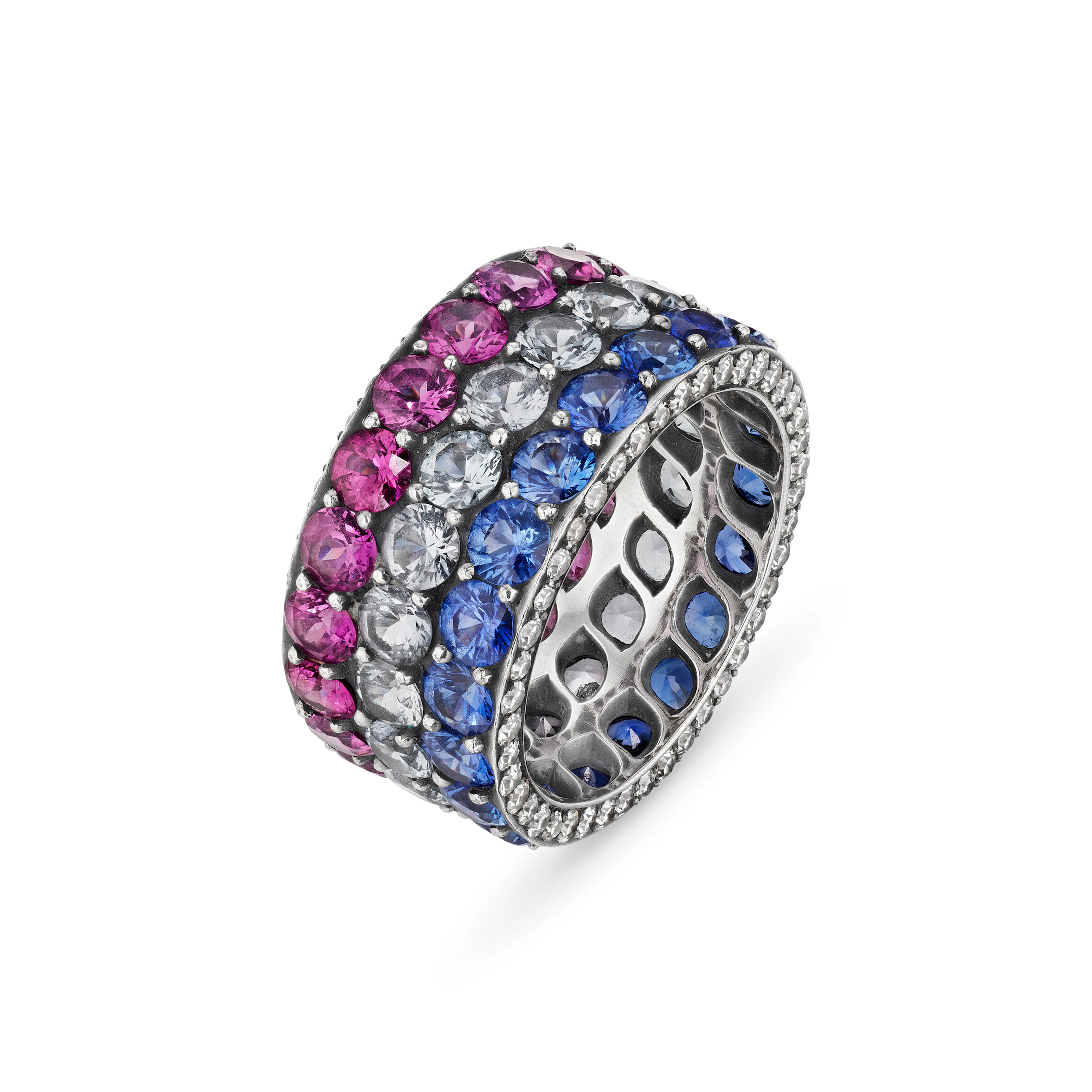 Jar Multi-Gem and Diamond Ring
