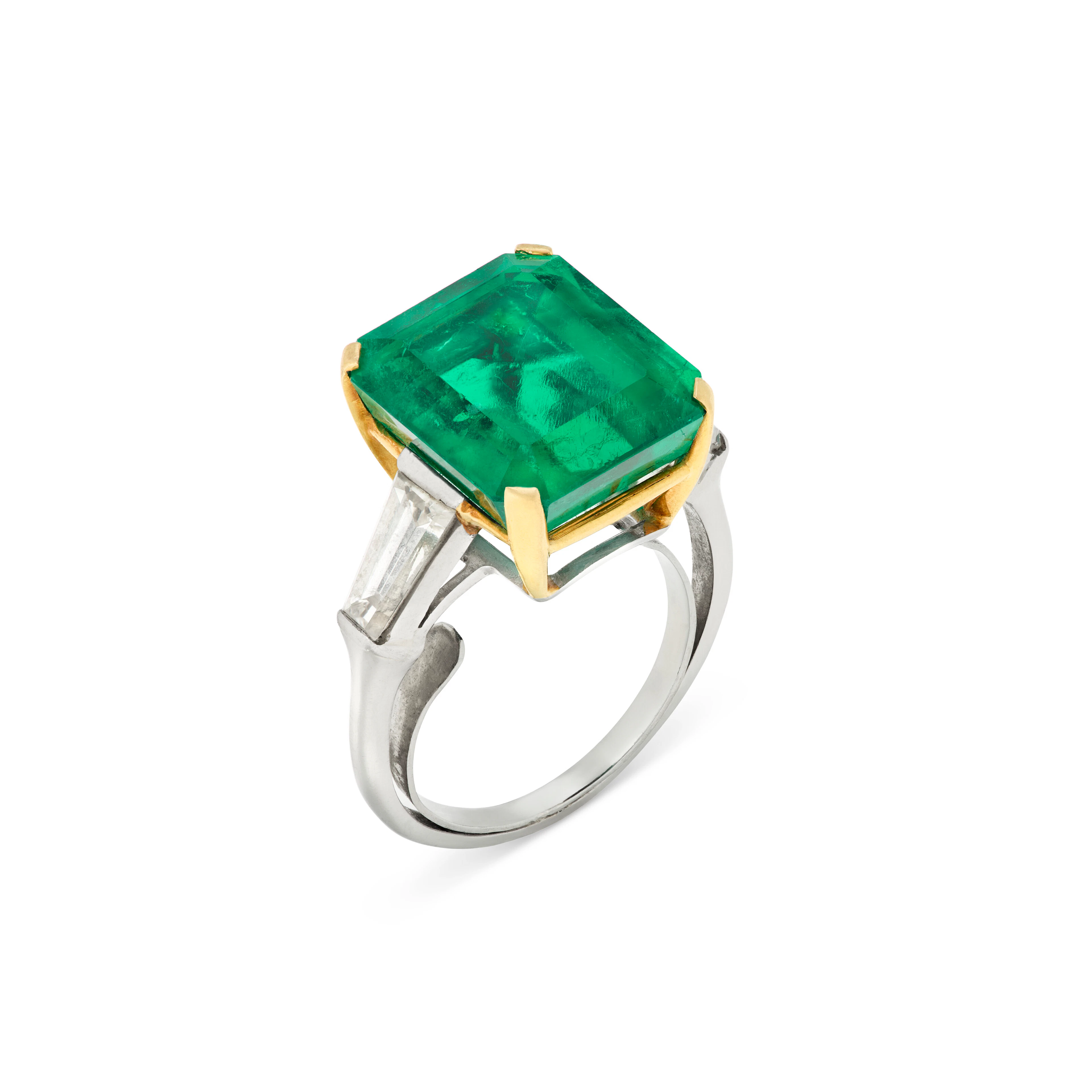 Emerald and Diamond Ring