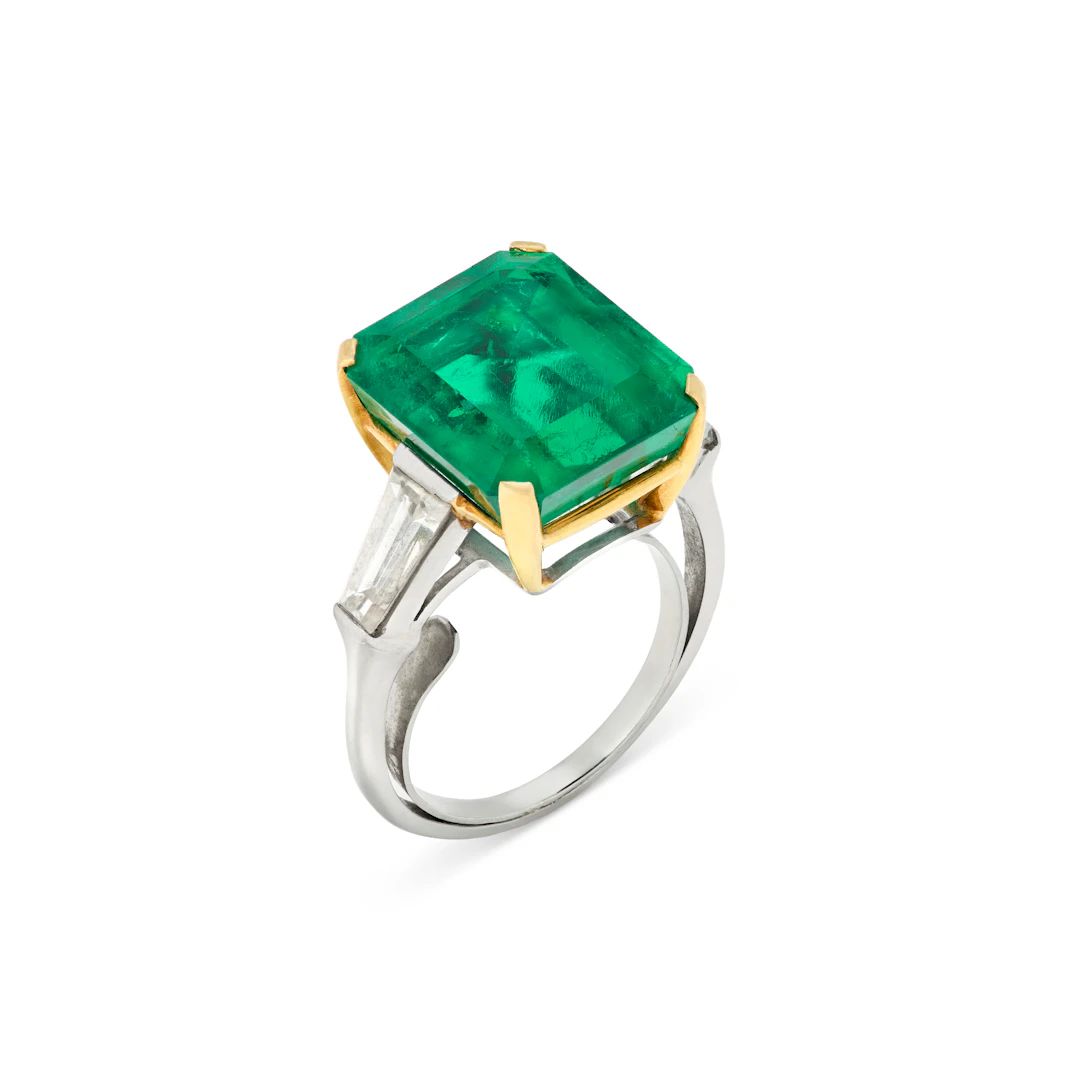 Emerald and Diamond Ring