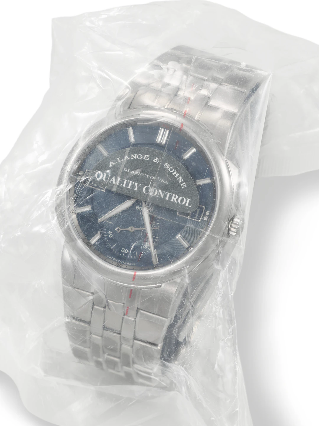 A. Lange & söhne. A Coveted and Factory Sealed Stainless Steel Automatic