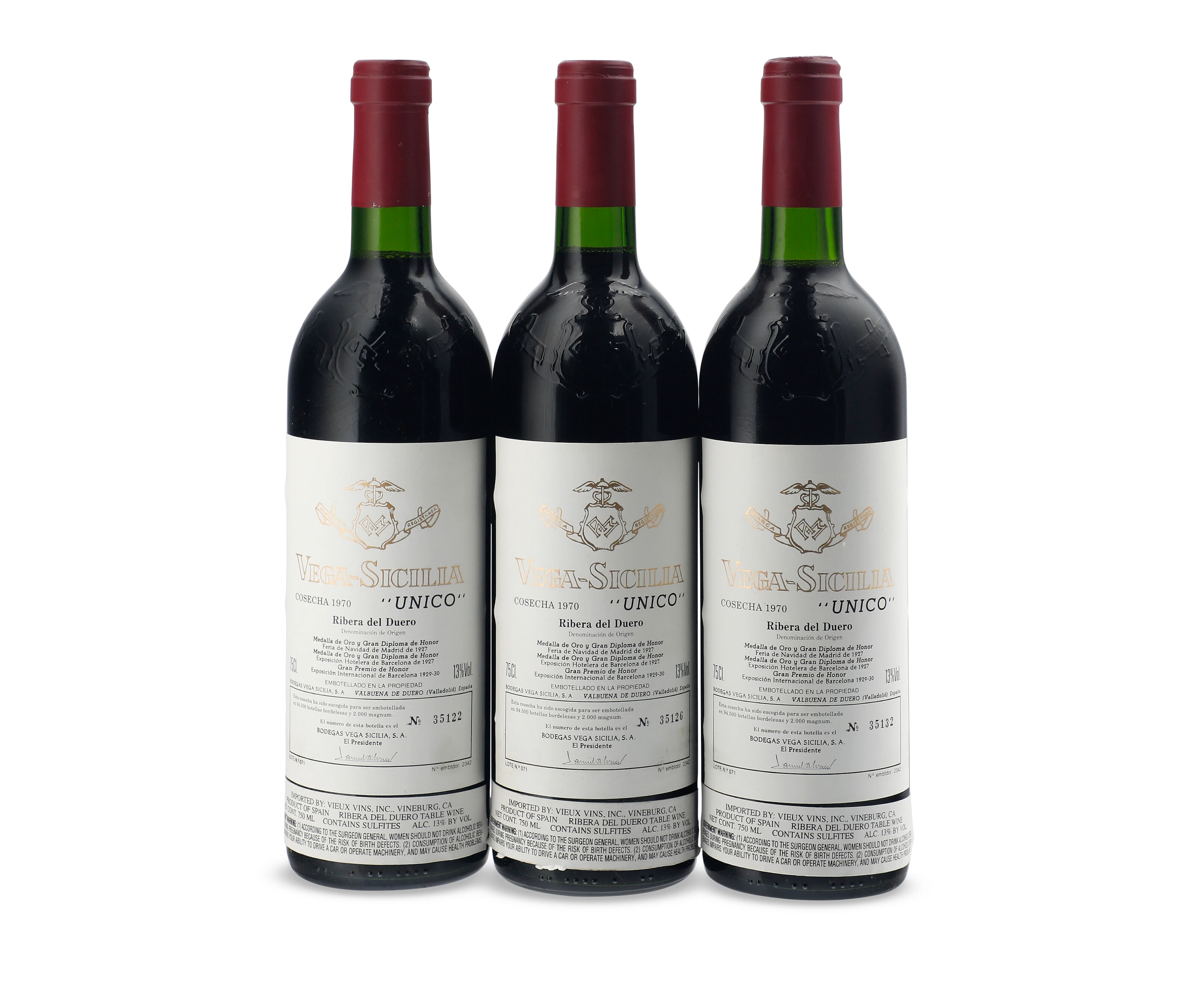 Vega Sicilia, Unico 1970