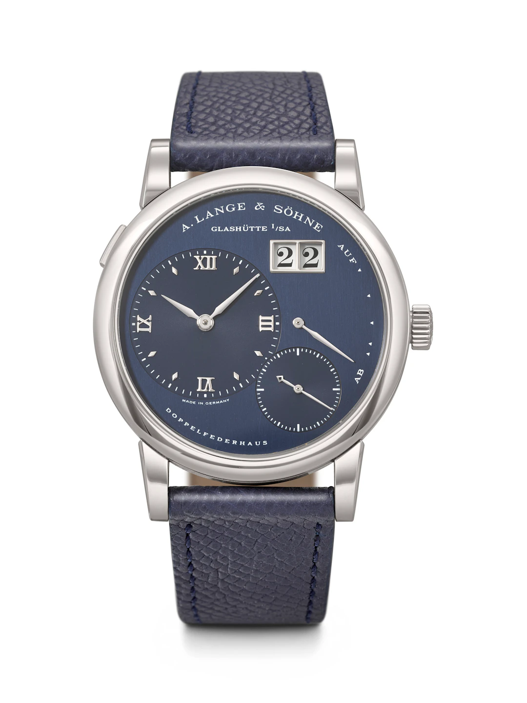A. Lange & söhne. An Extremely Rare and Highly Important Stainless