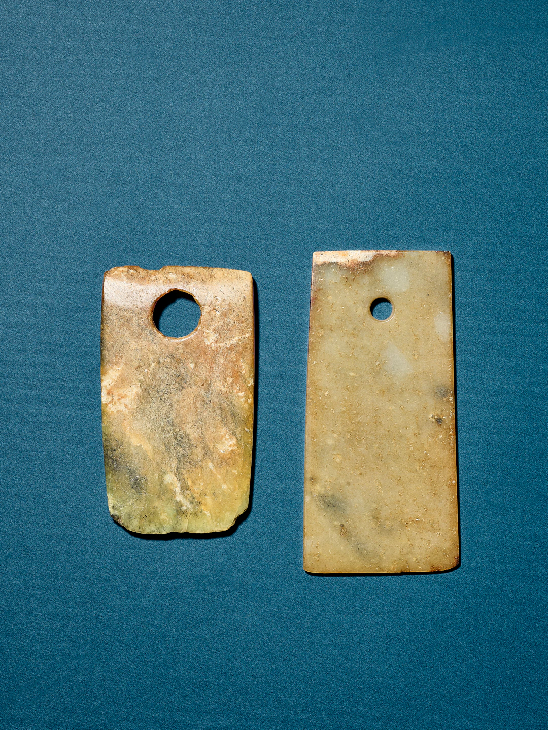 Two Jade Ceremonial Blades, Gui