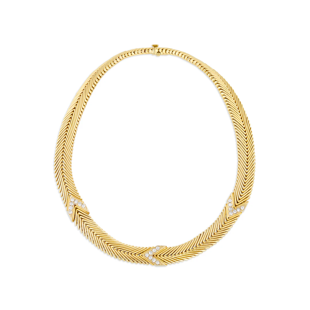 Tiffany & Co., Paloma Picasso Diamond and Gold Necklace