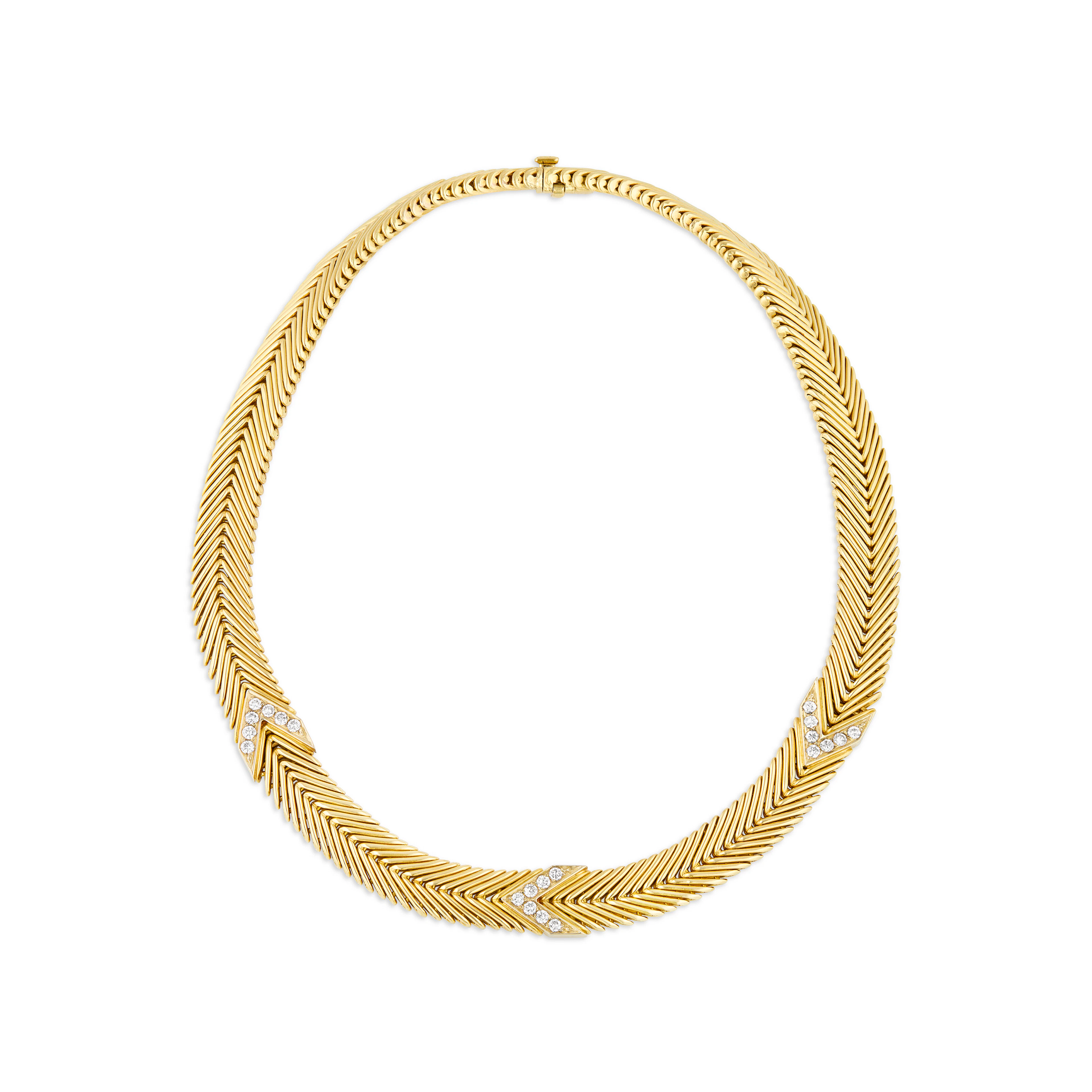 Tiffany & Co., Paloma Picasso Diamond and Gold Necklace