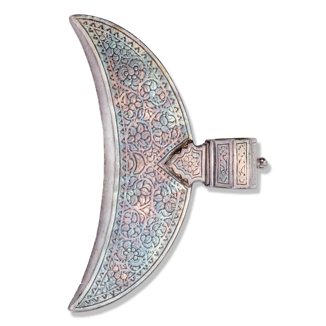 A Silver-Damascened Steel Axe ( Bullova )