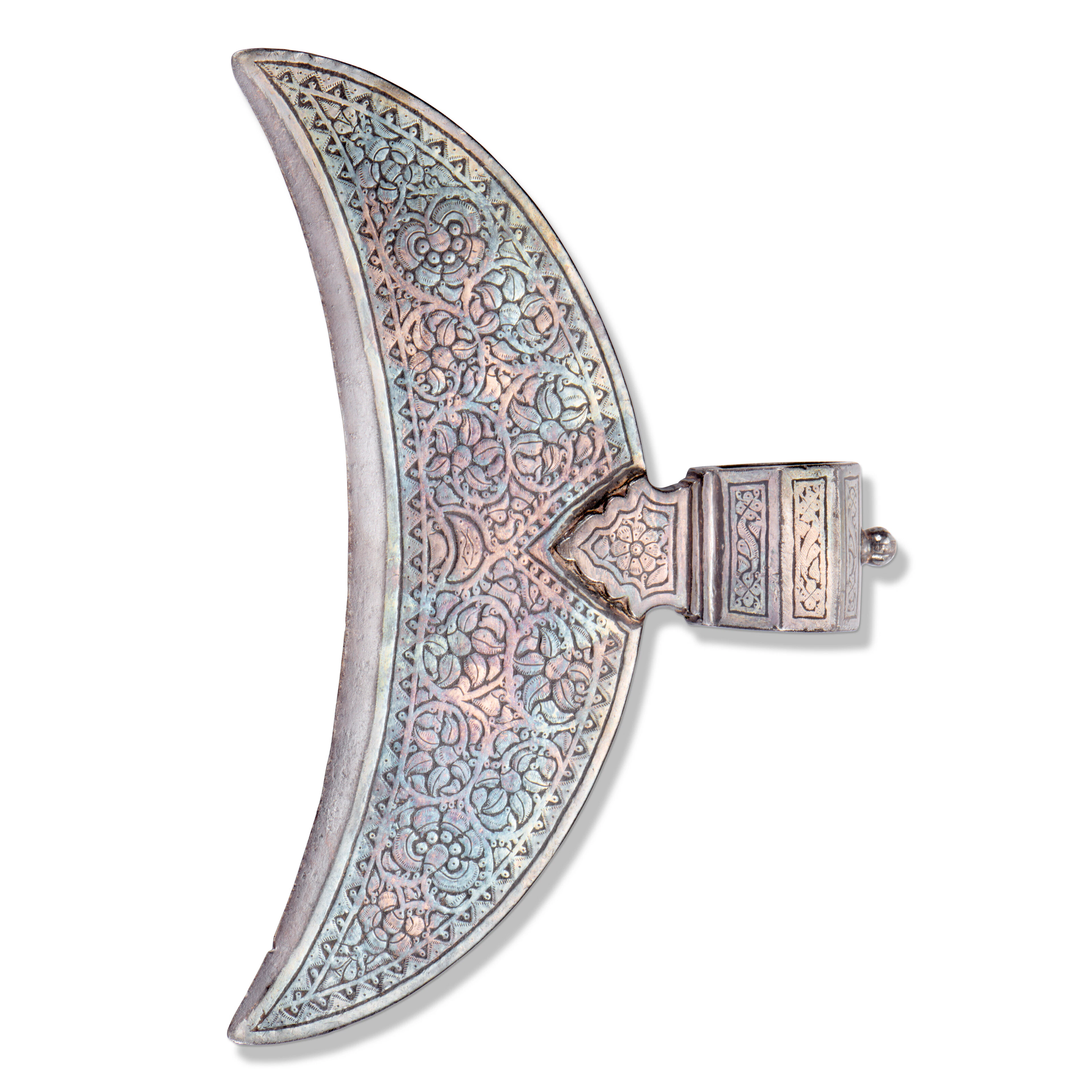 A Silver-Damascened Steel Axe ( Bullova )