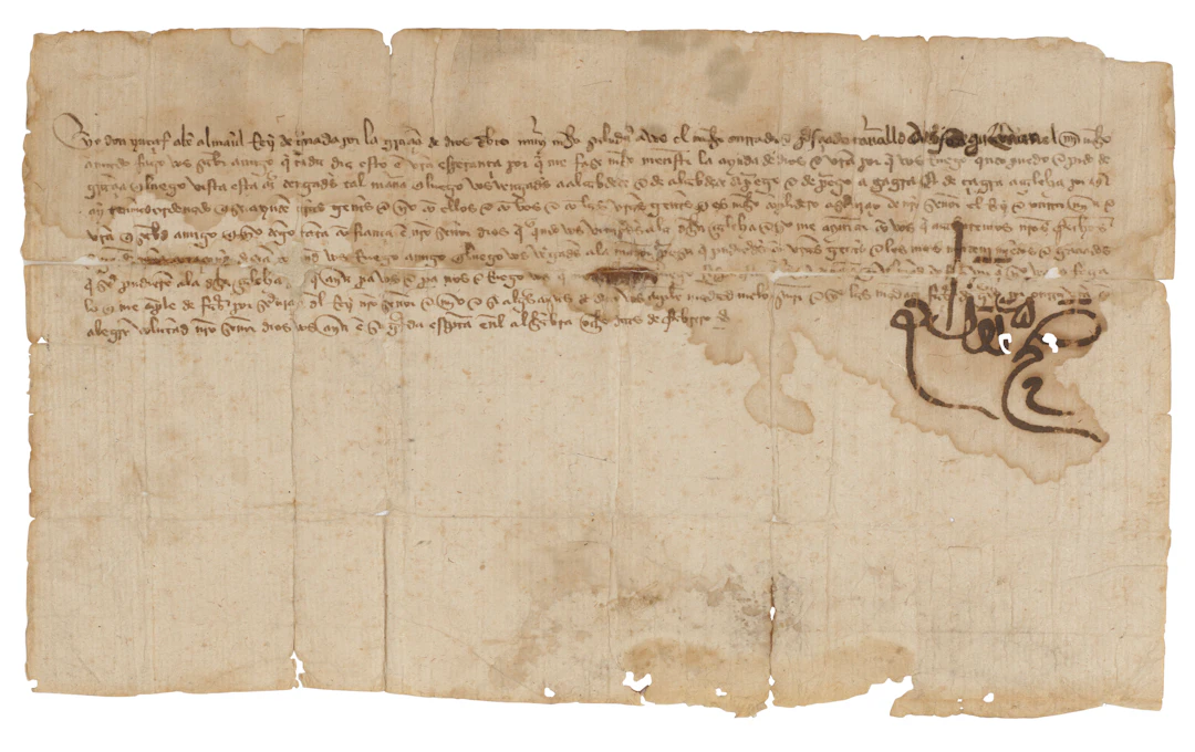 A Letter from Sultan Yusuf Iv of Granada to Castilian Master of Calatrava