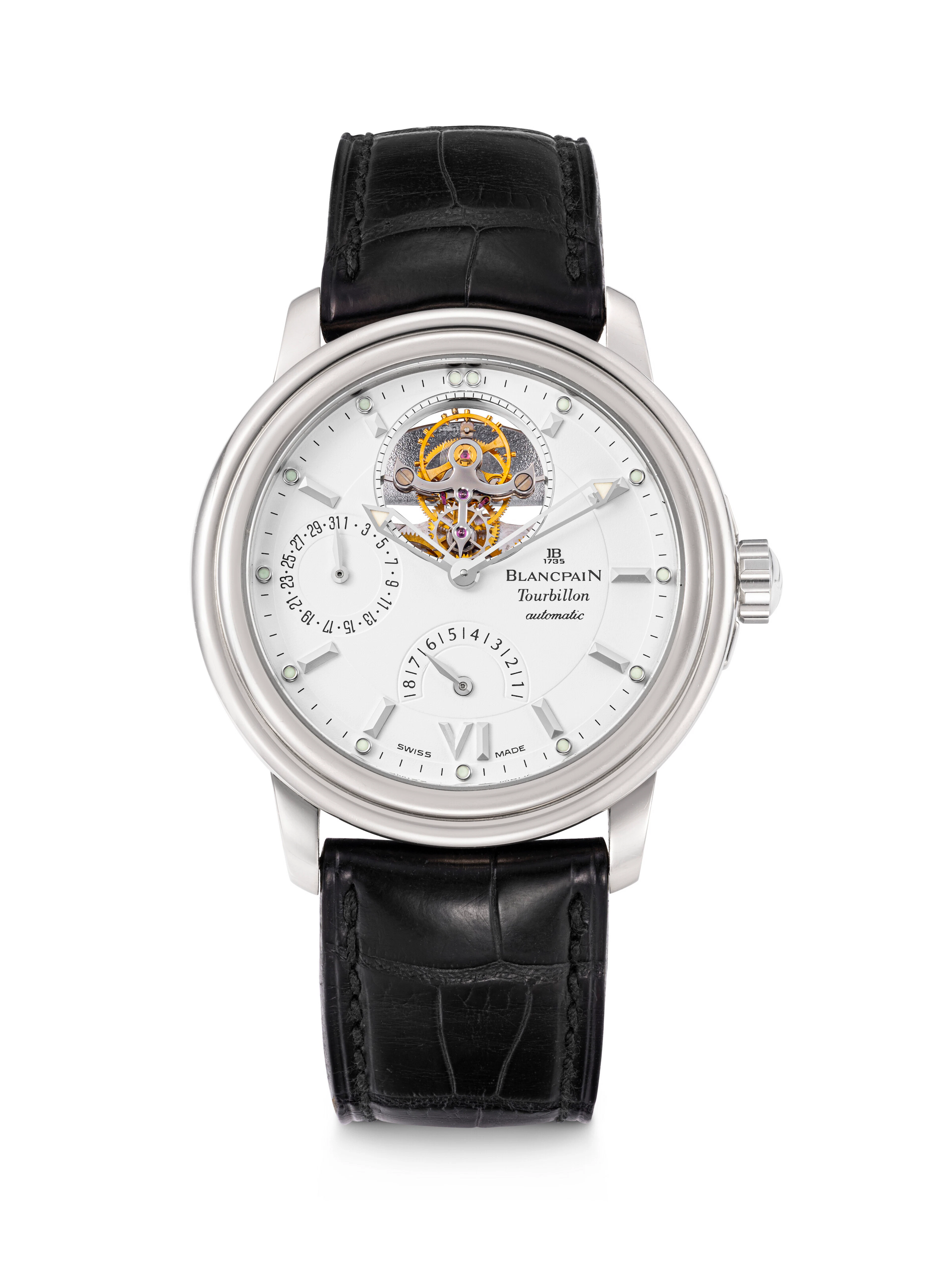 Blancpain, White Gold Tourbillon Wristwatch