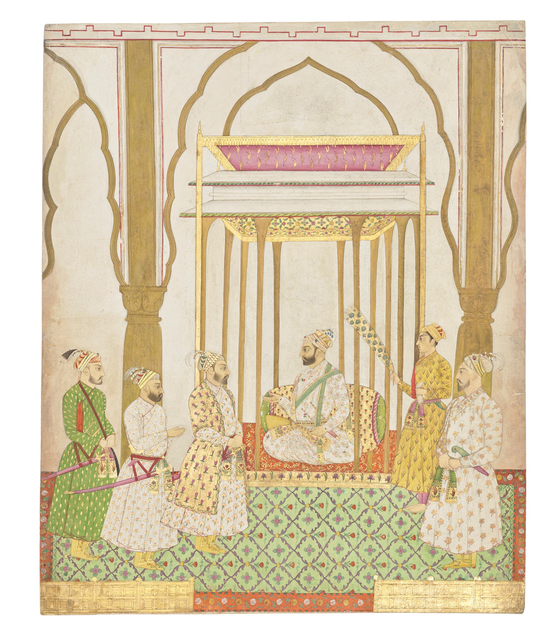 The Emperor Farrukhsiyar in Durbar