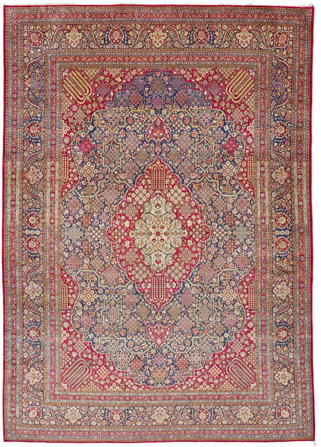 A Silk Kashan Carpet