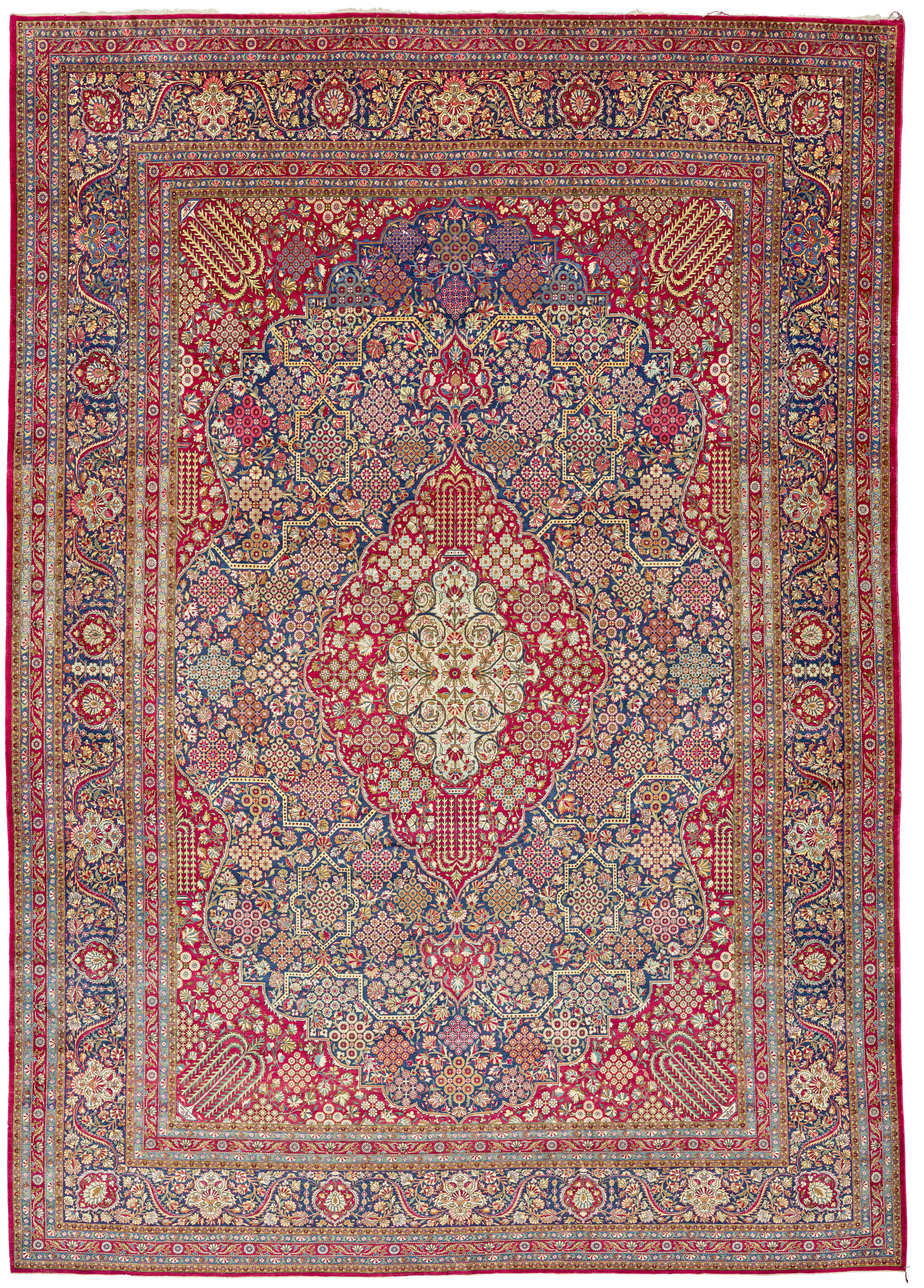 A Silk Kashan Carpet
