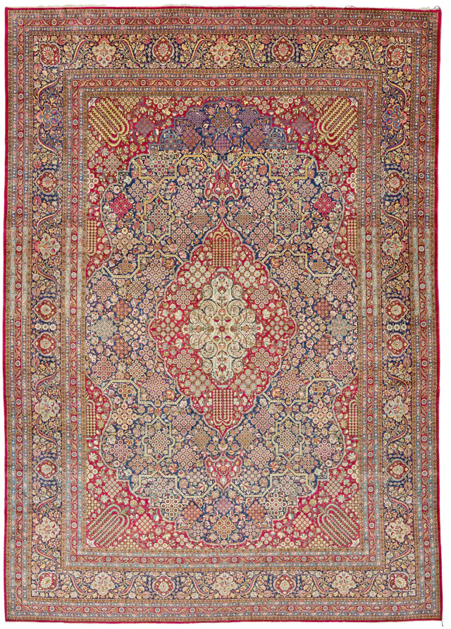 A Silk Kashan Carpet