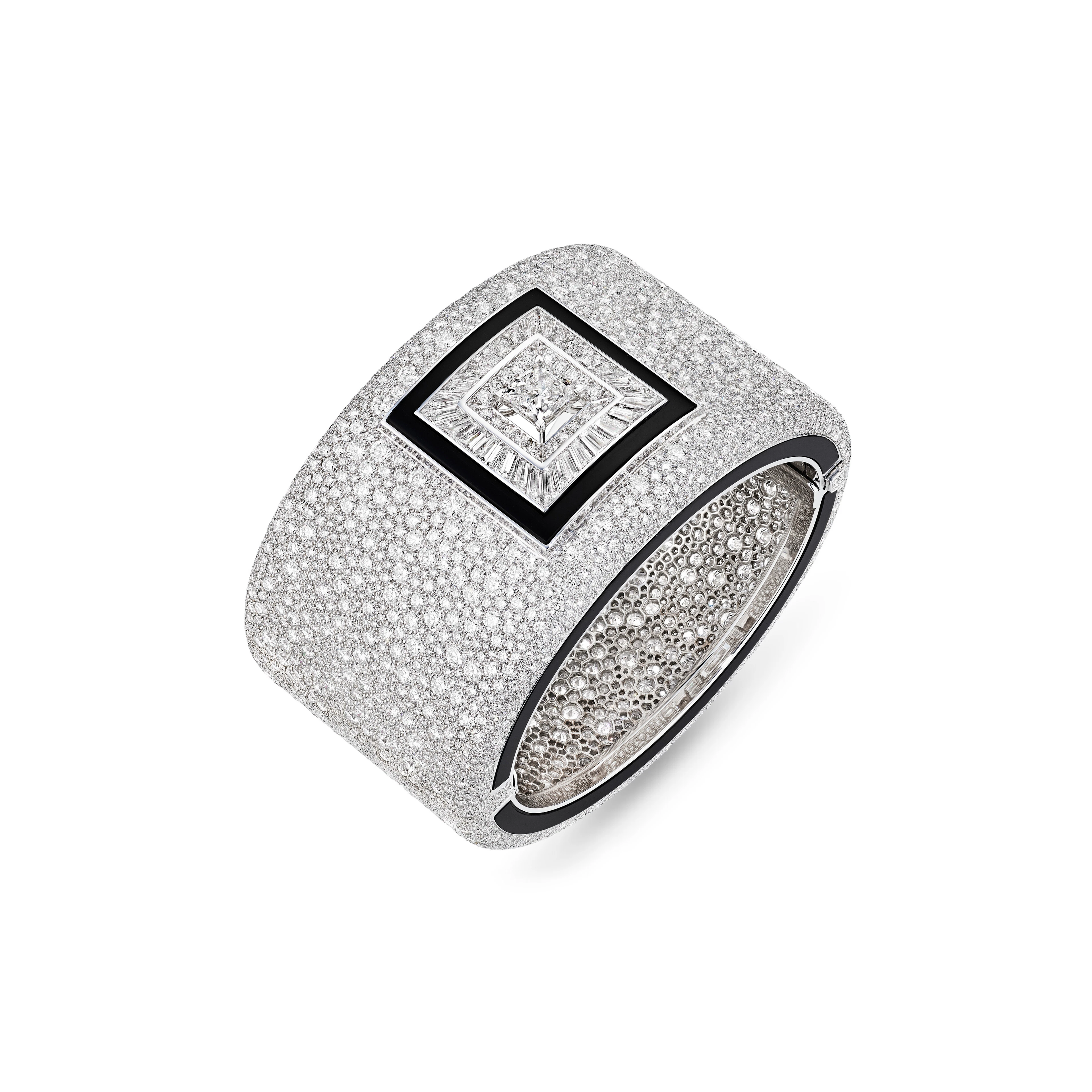 Chanel Diamond and Onyx ‘Charleston’ Bracelet
