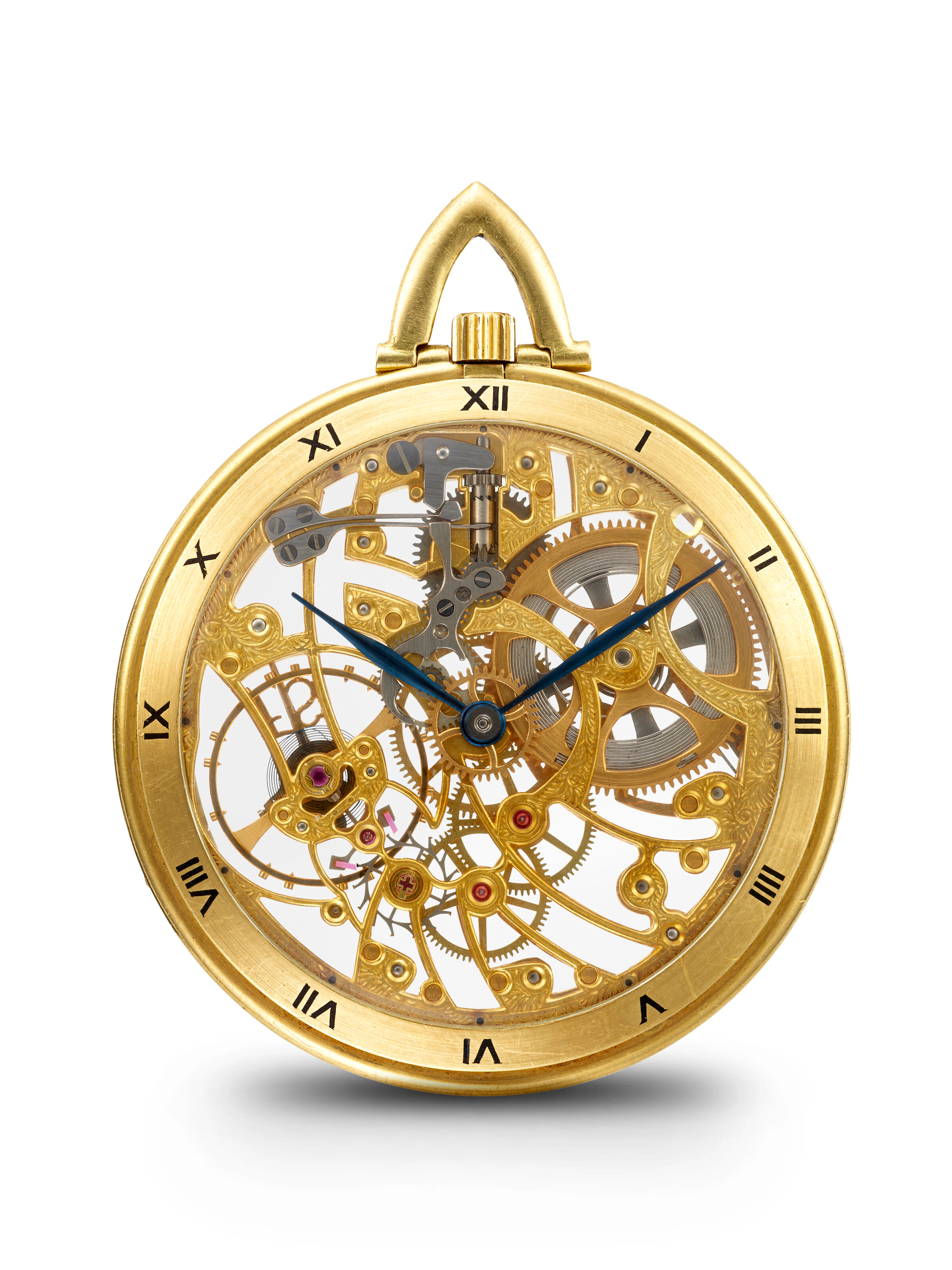 Audemars Piguet, Yellow Gold Skeletonized Pocket Watch